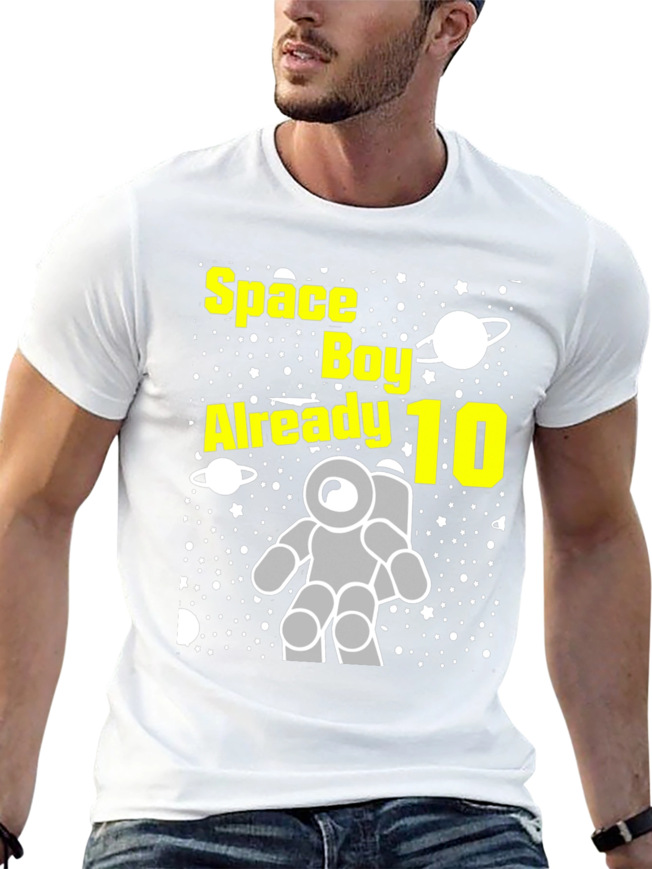 Space Boy 10th Birthday T-Shirt