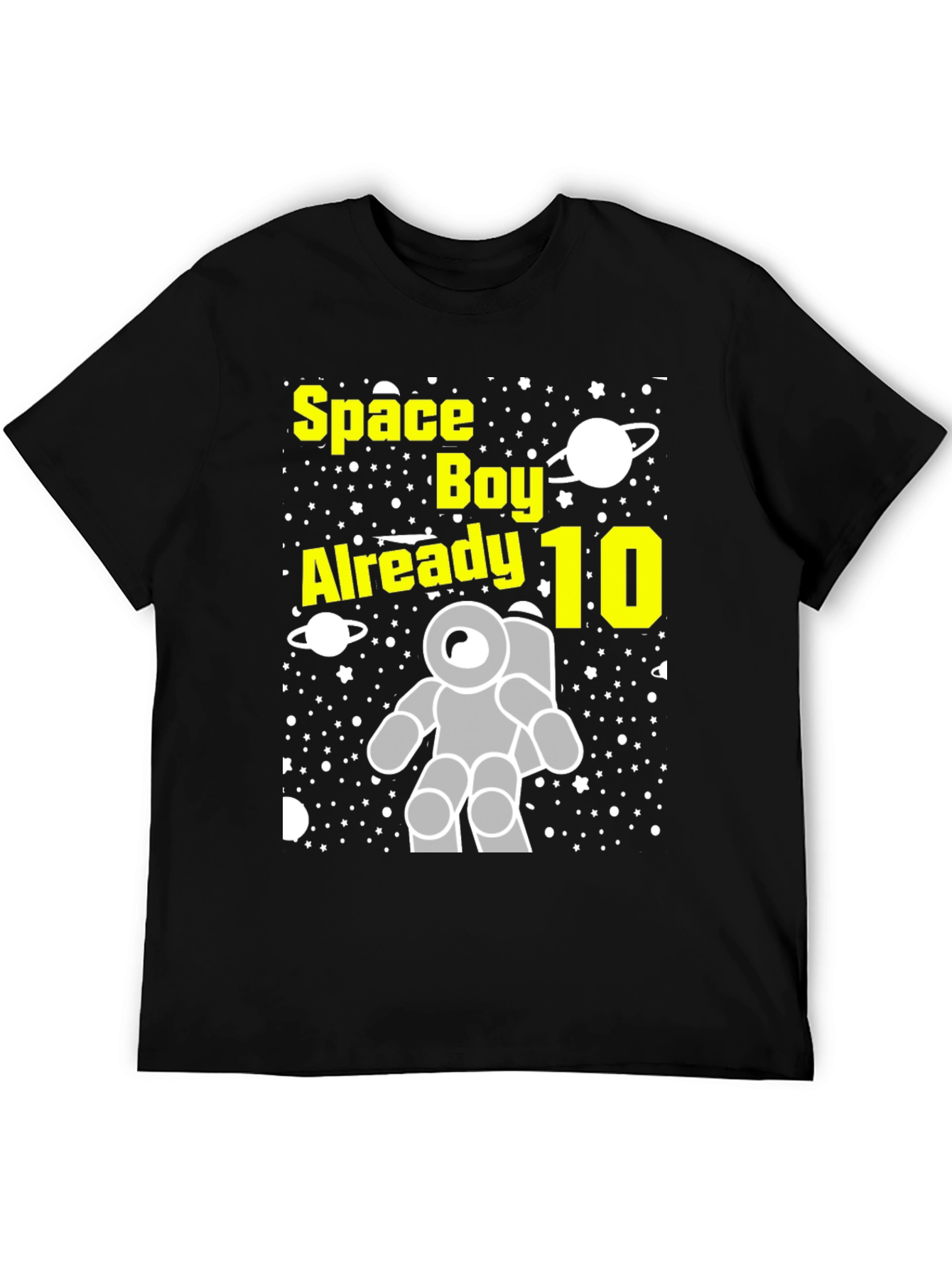 Space Boy 10th Birthday T-Shirt
