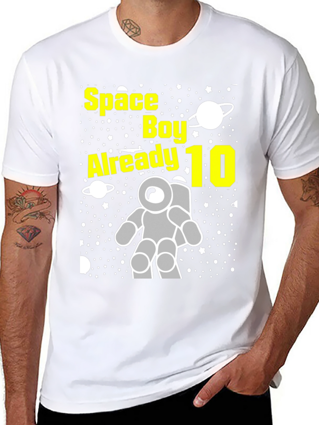 Space Boy 10th Birthday T-Shirt