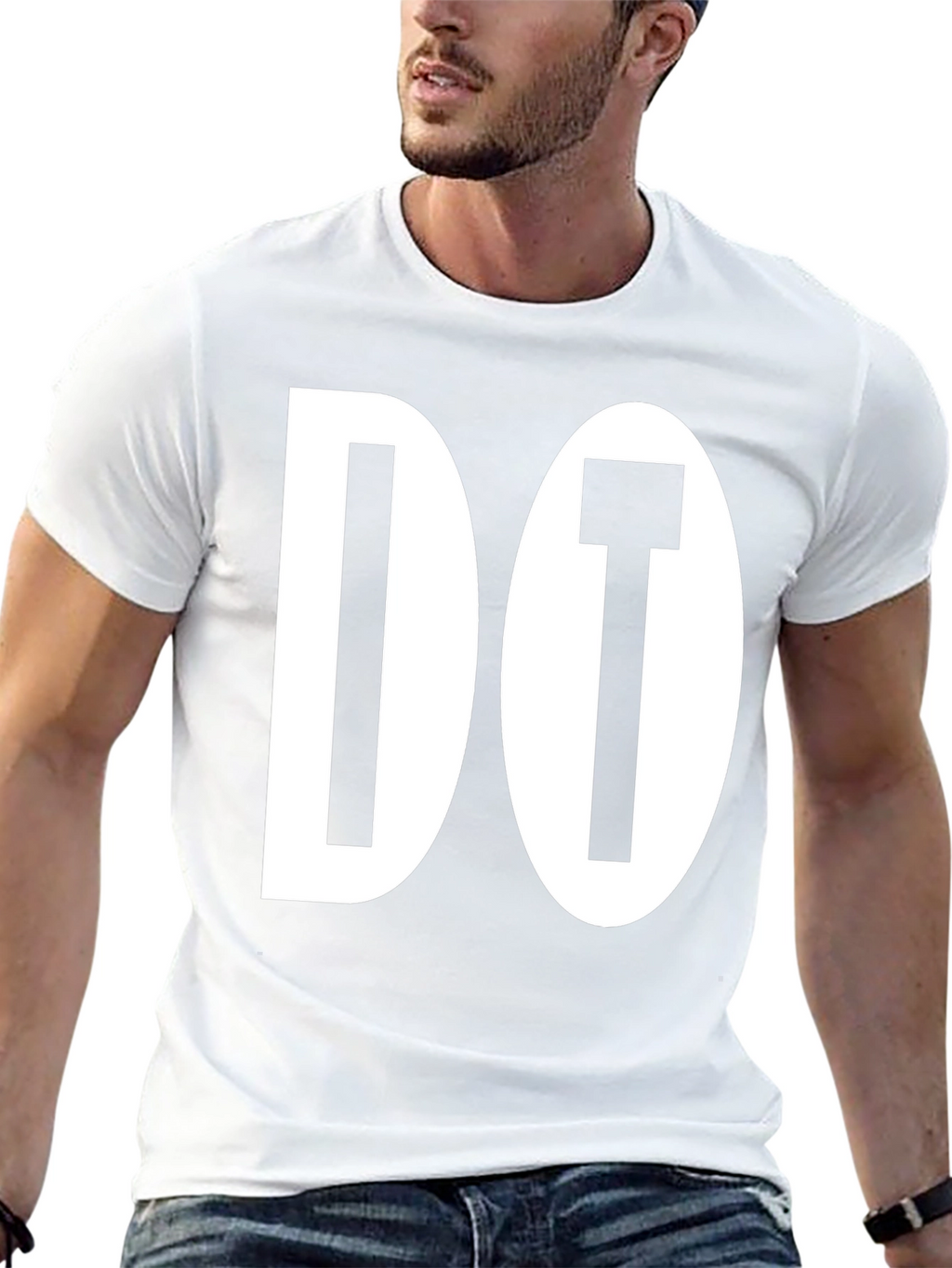 Do It! Black Graphic Tee