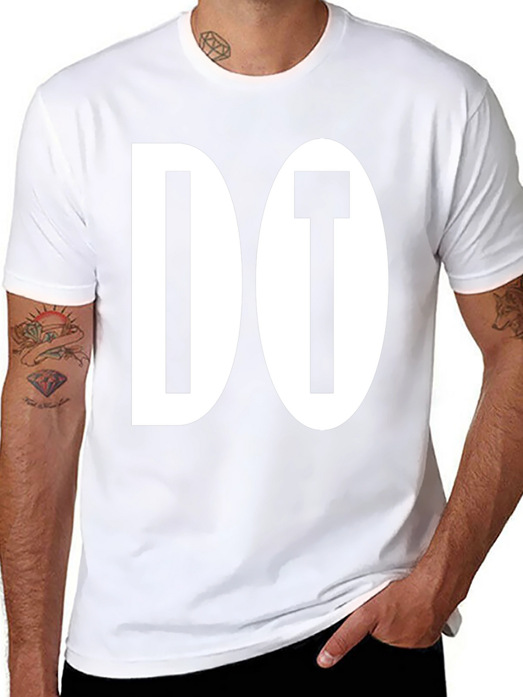 Do It! Black Graphic Tee