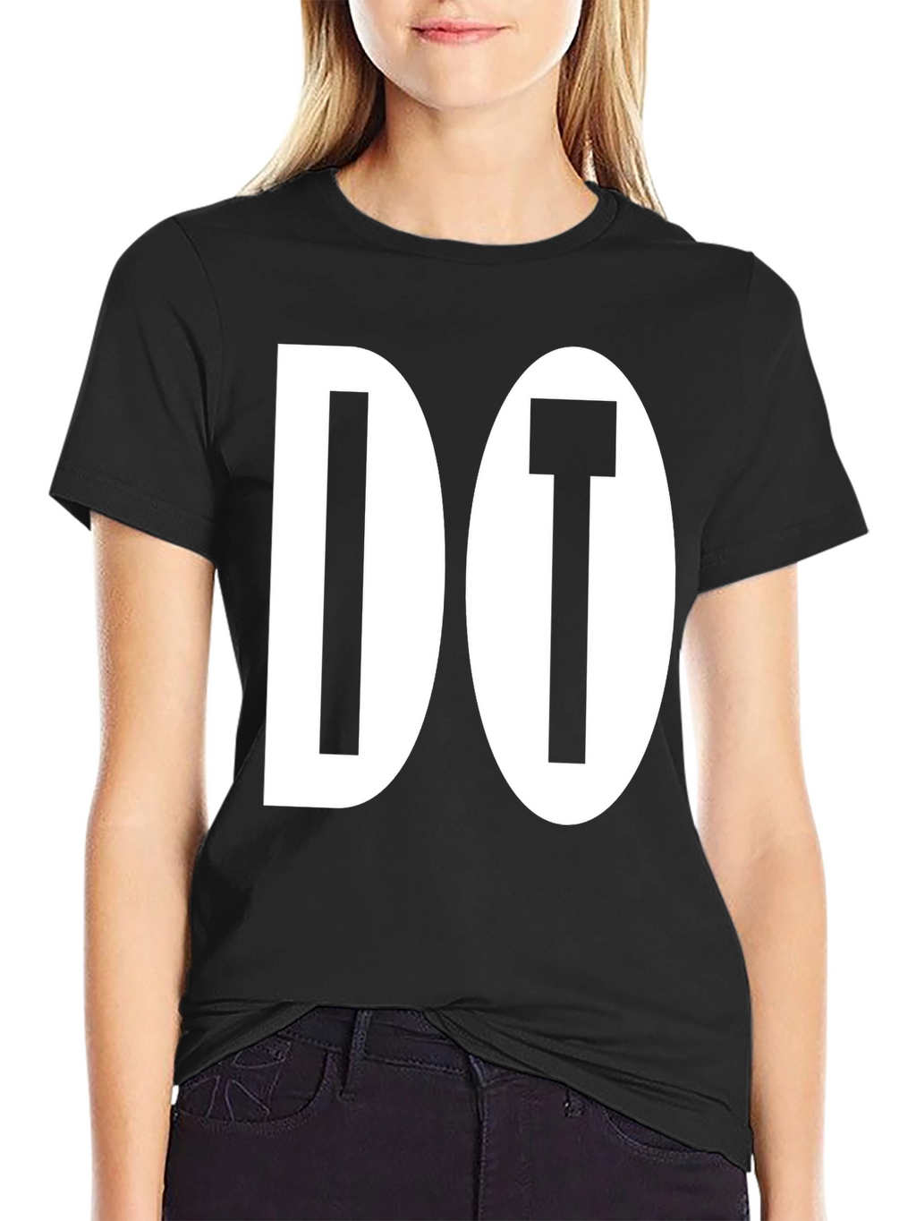 Do It! Black Graphic Tee