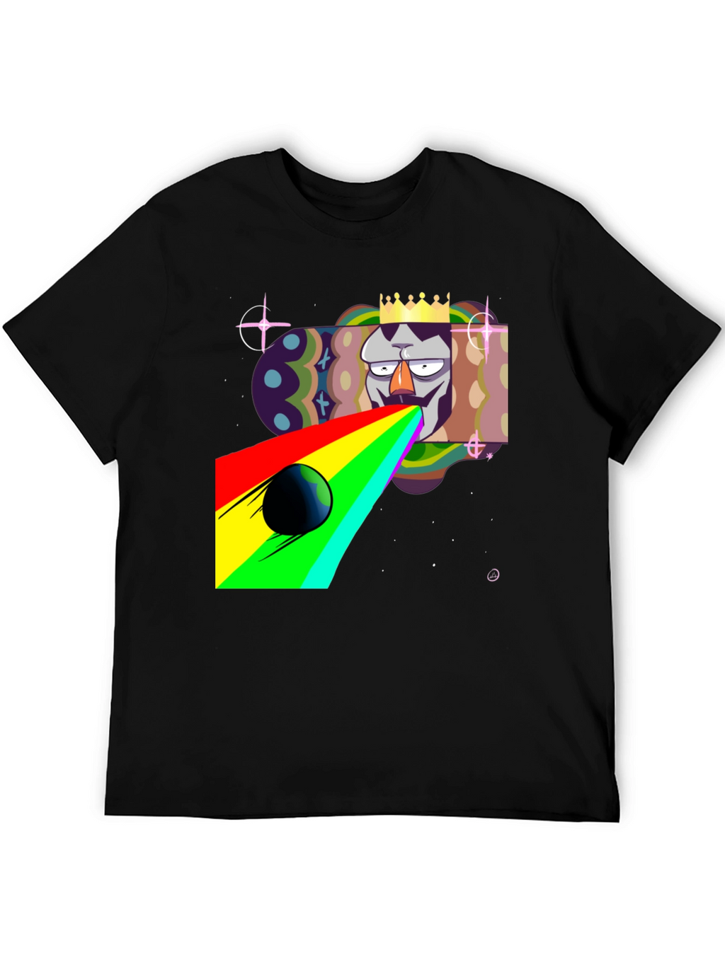 King Galaxy Black T-Shirt