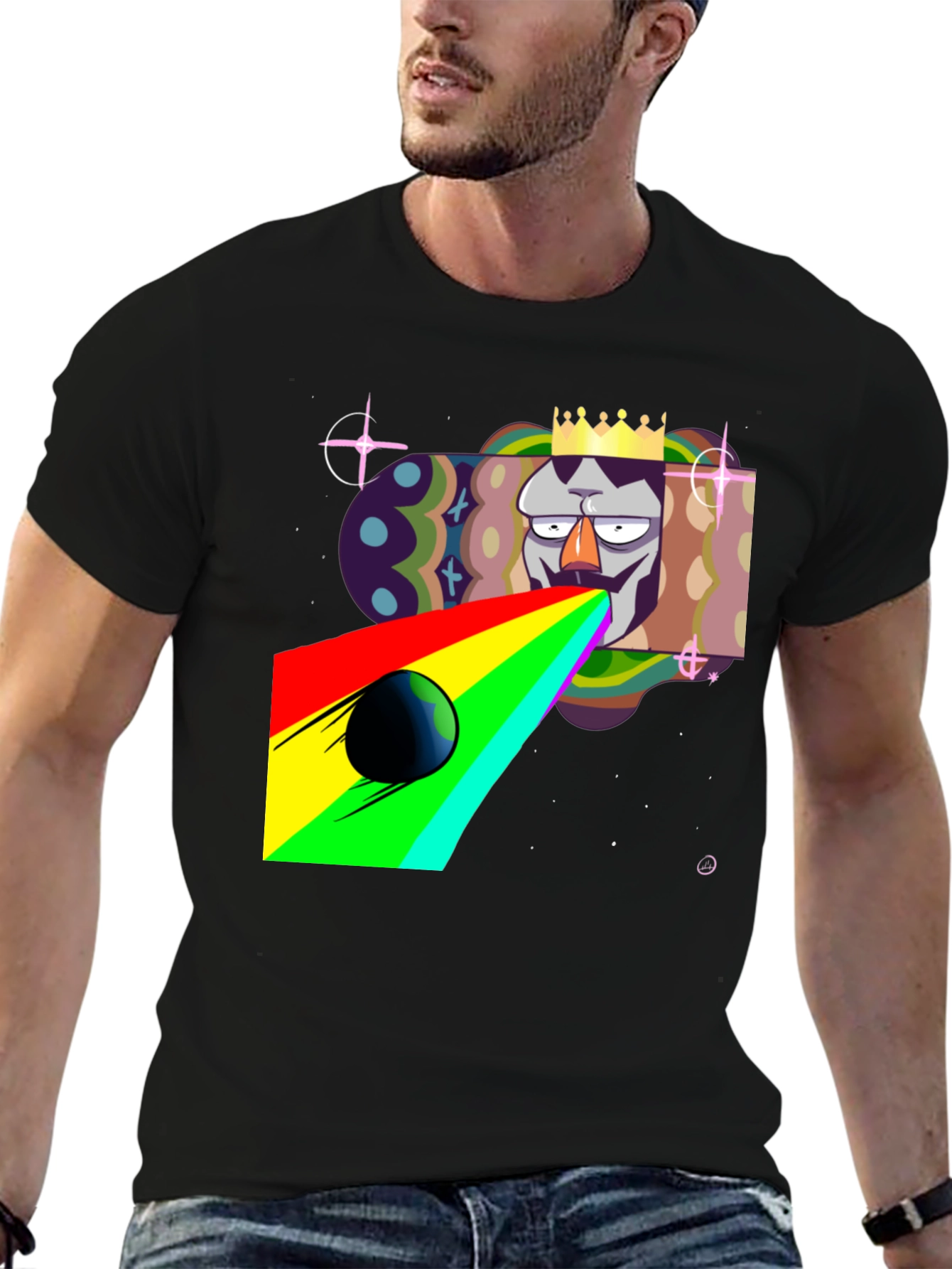 King Galaxy Black T-Shirt
