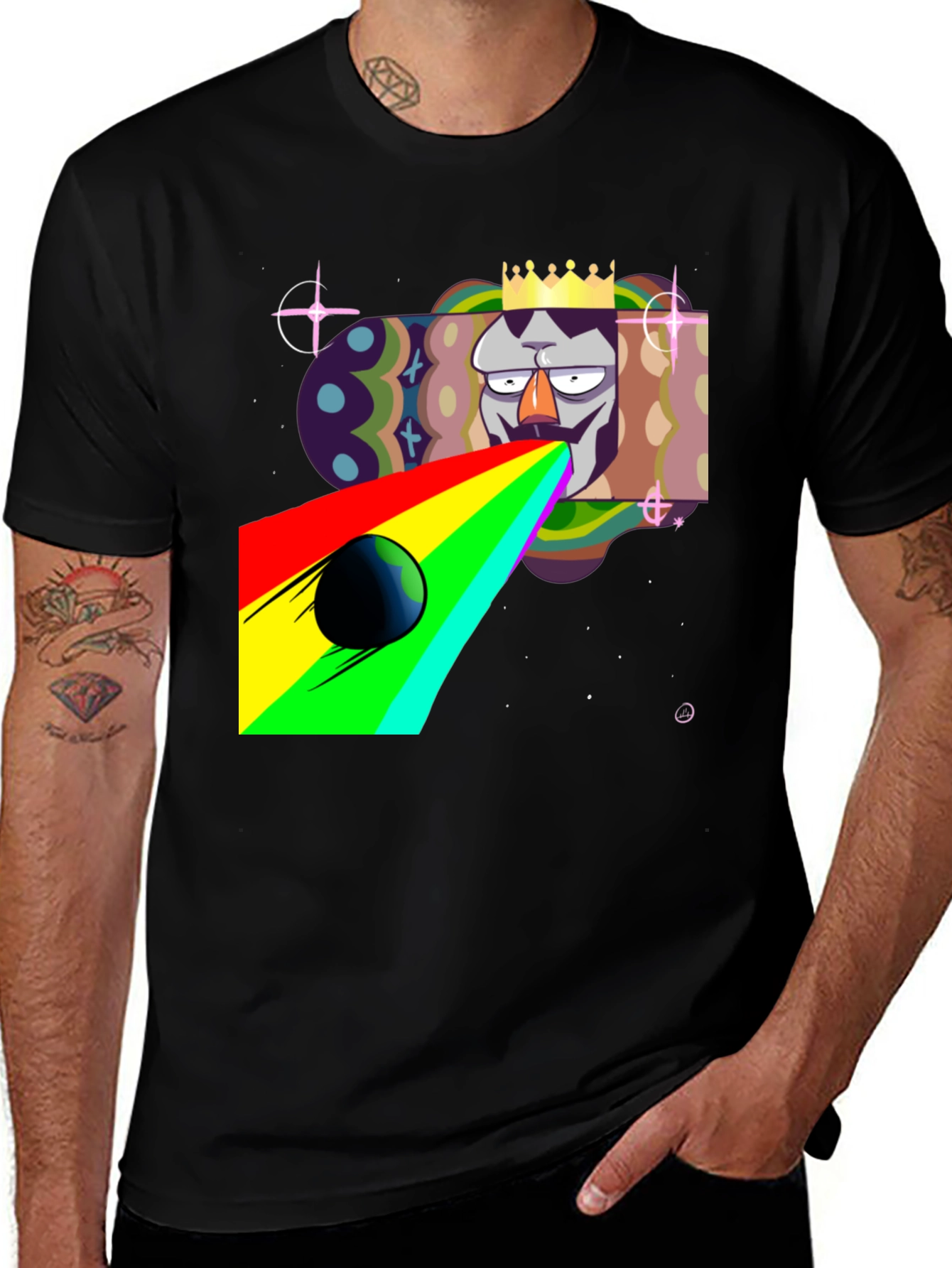 King Galaxy Black T-Shirt