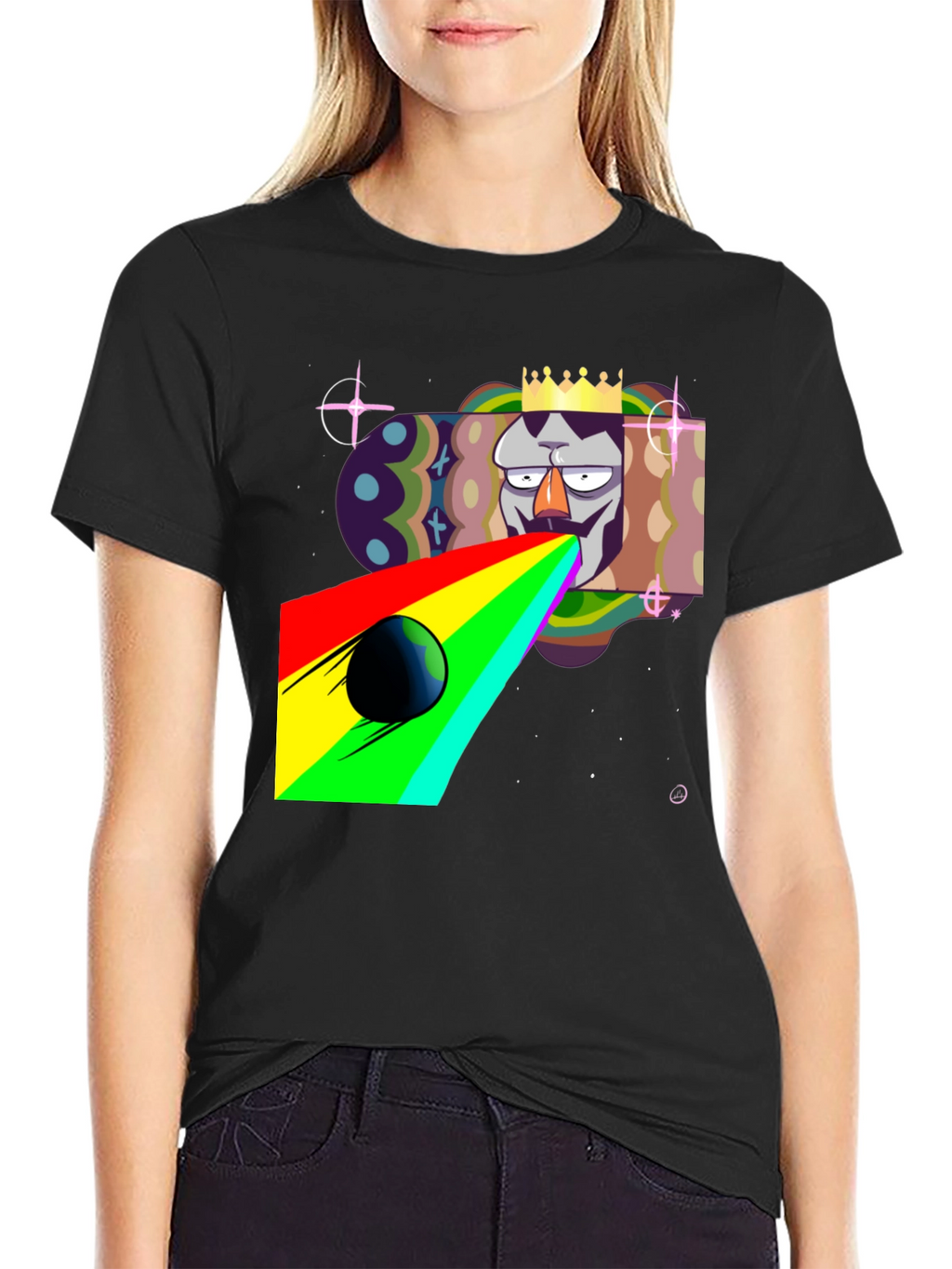 King Galaxy Black T-Shirt