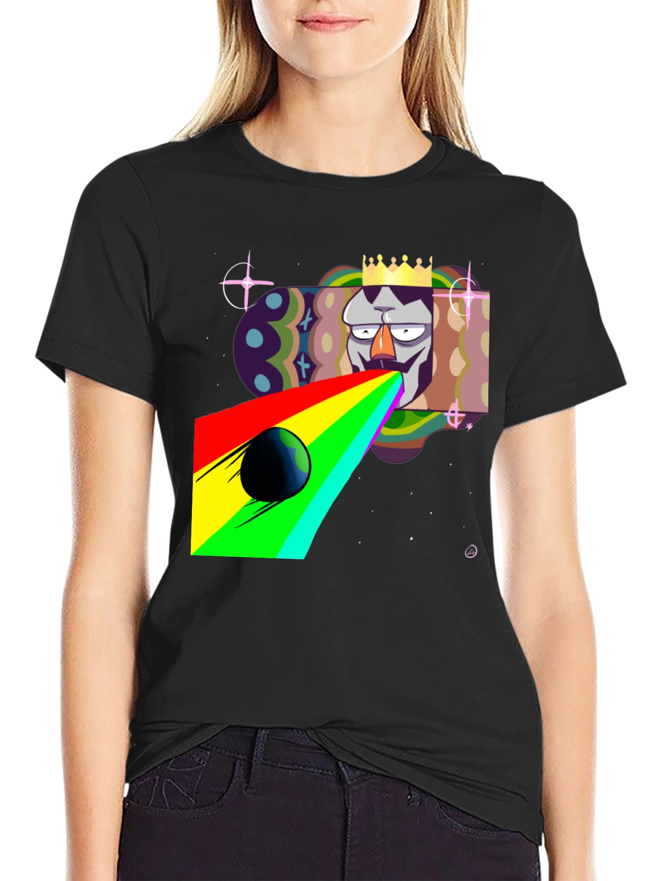 King Galaxy Black T-Shirt