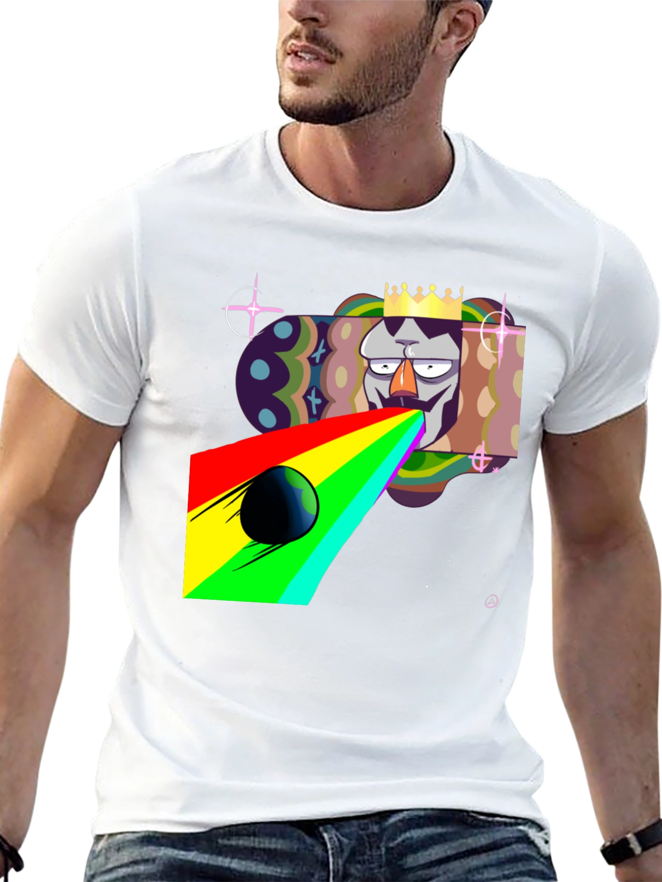 King Galaxy Black T-Shirt