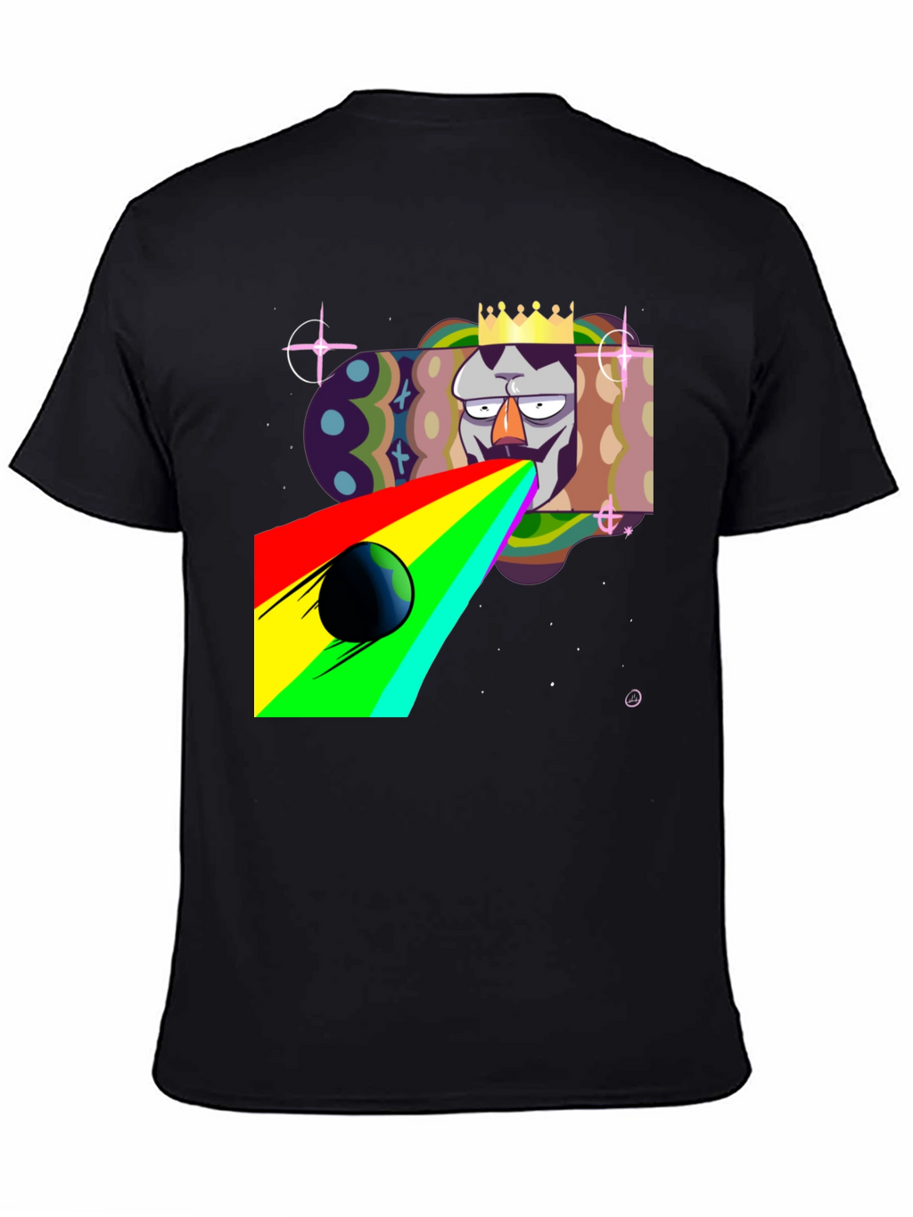 King Galaxy Black T-Shirt
