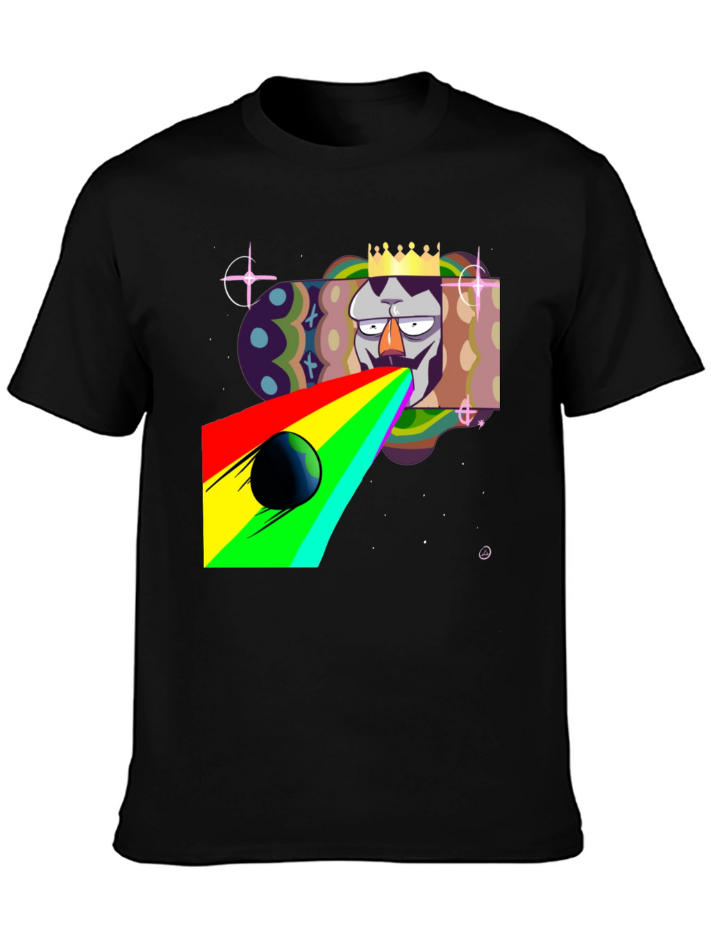 King Galaxy Black T-Shirt