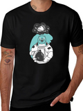Astronaut Beaver T-Shirt - Black