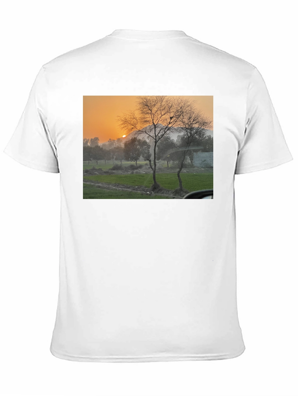 Nature Scene Black T-Shirt