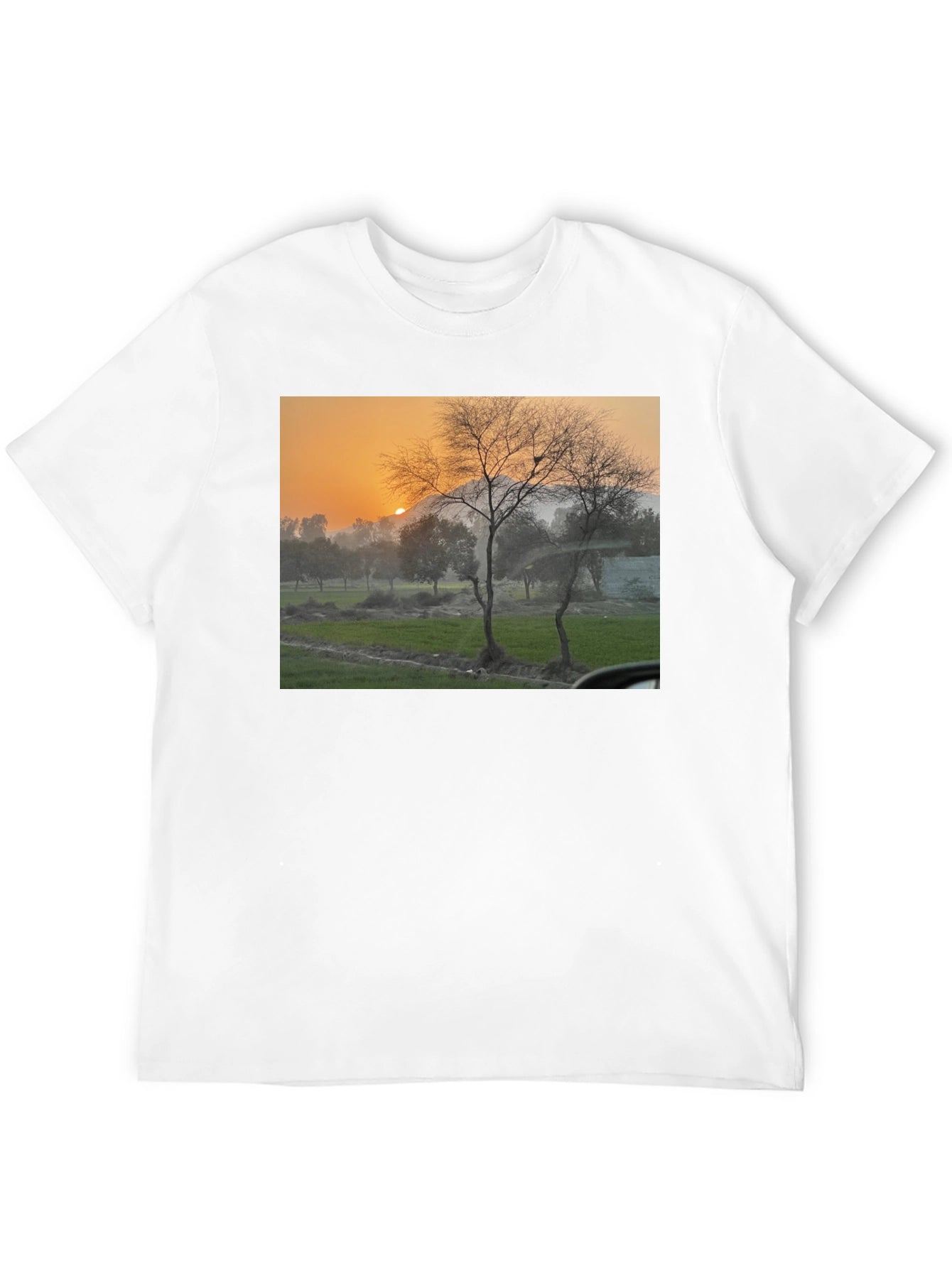 Nature Scene Black T-Shirt