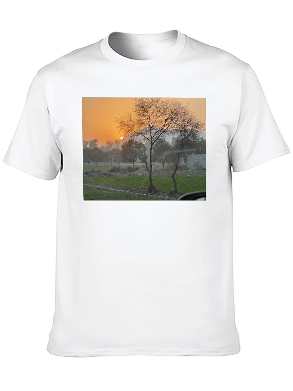 Nature Scene Black T-Shirt