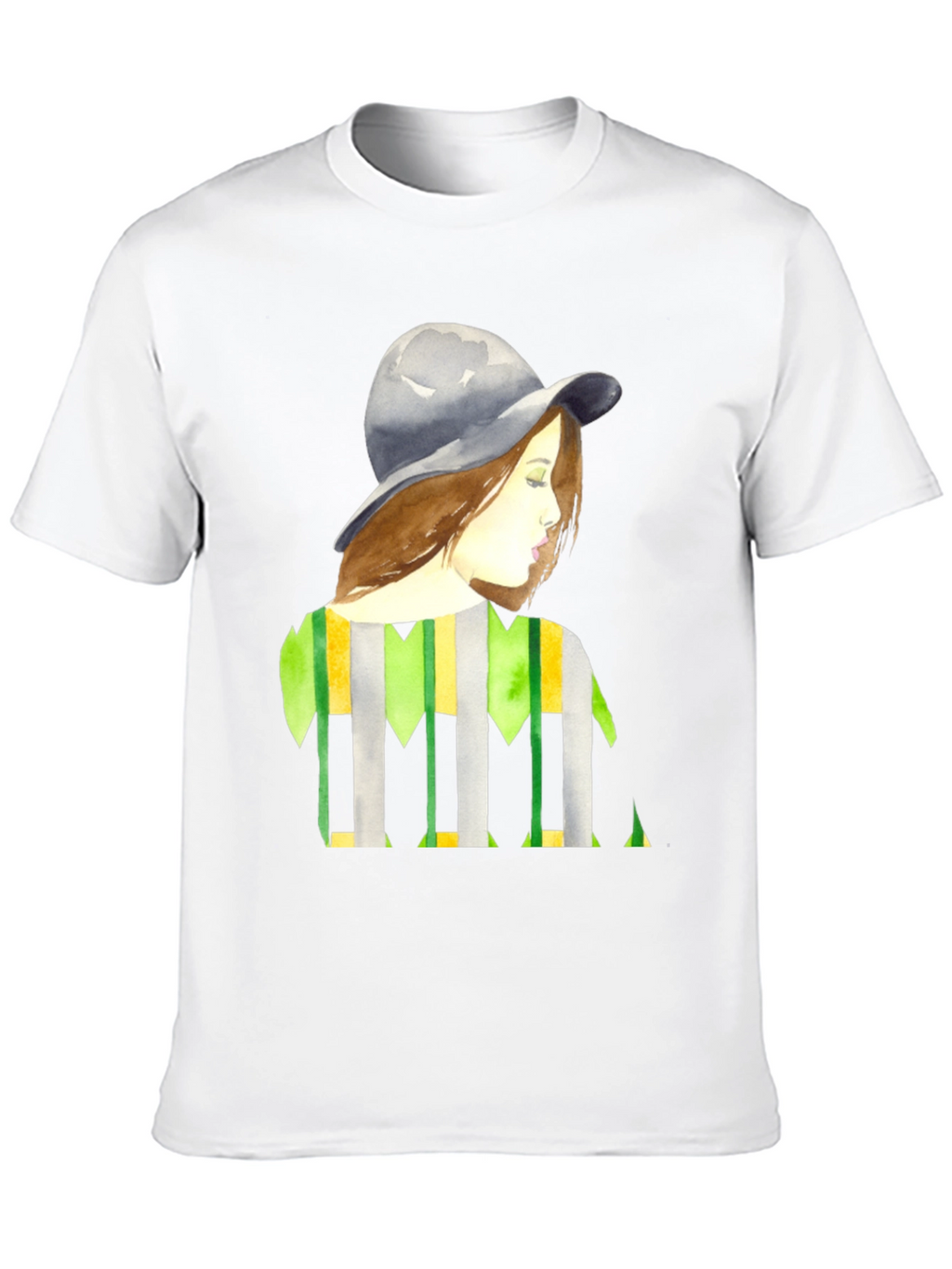 Stylish Woman Portrait Graphic Tee