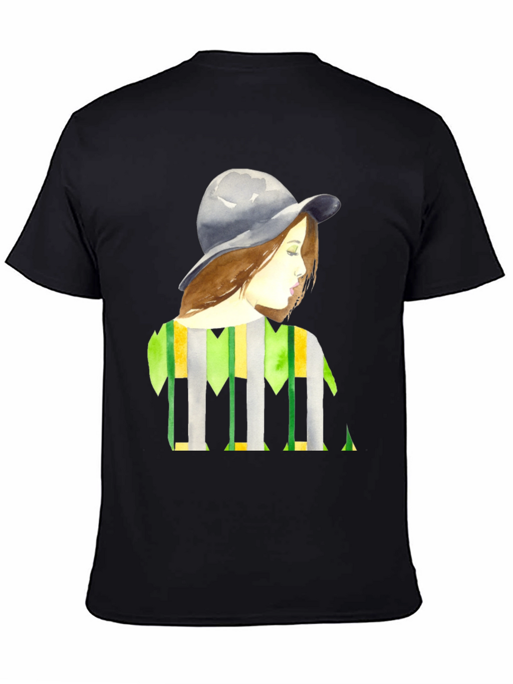 Stylish Woman Portrait Graphic Tee