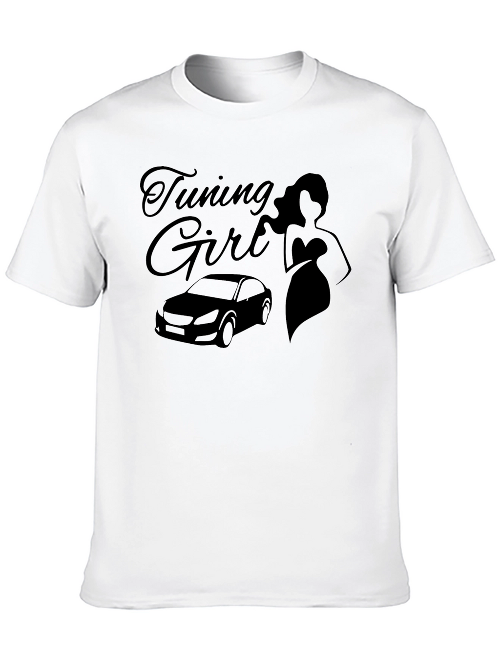 Tuning Girl Graphic T-Shirt - Car Enthusiast Fashion