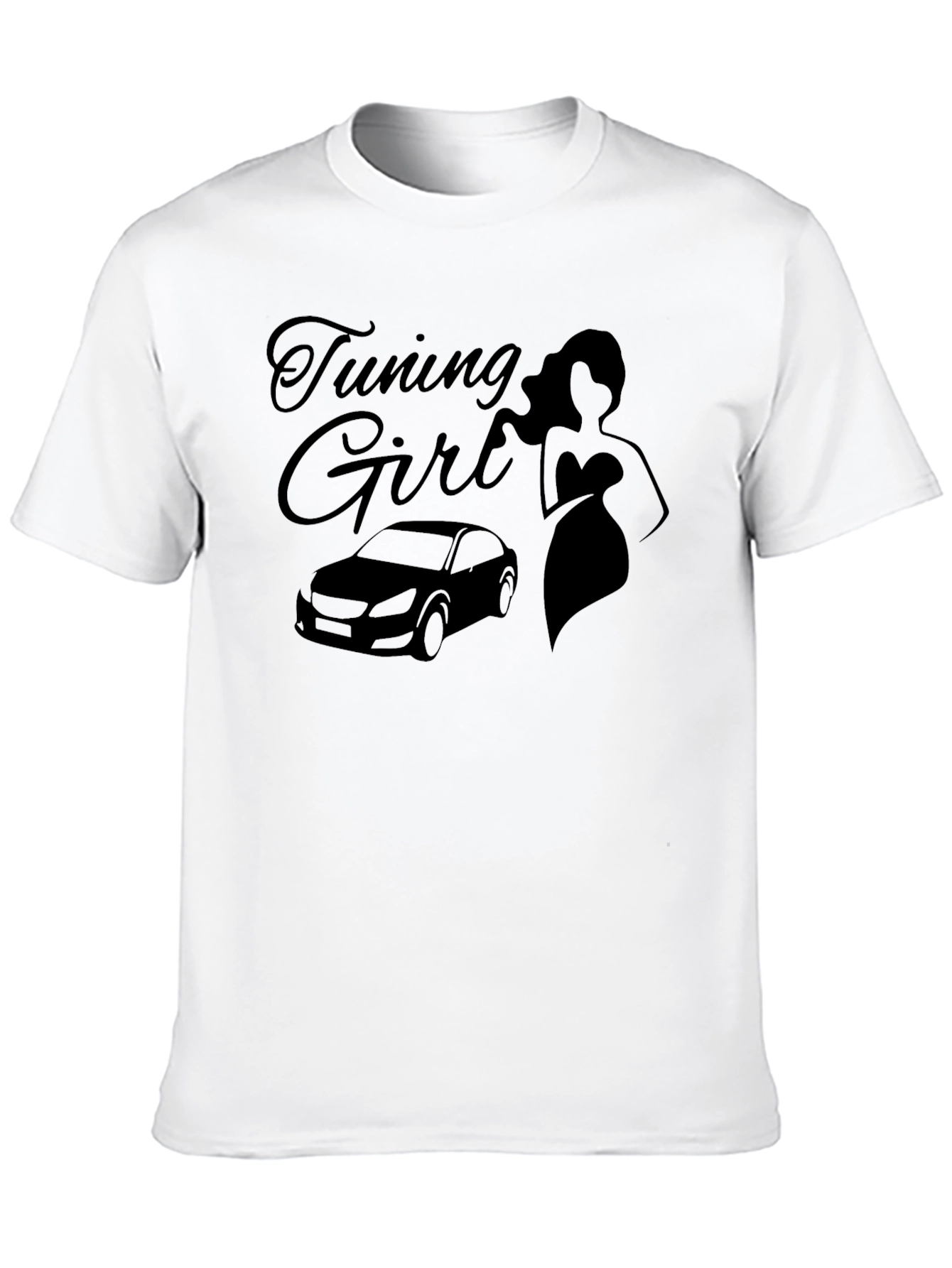 Tuning Girl Graphic T-Shirt - Car Enthusiast Fashion