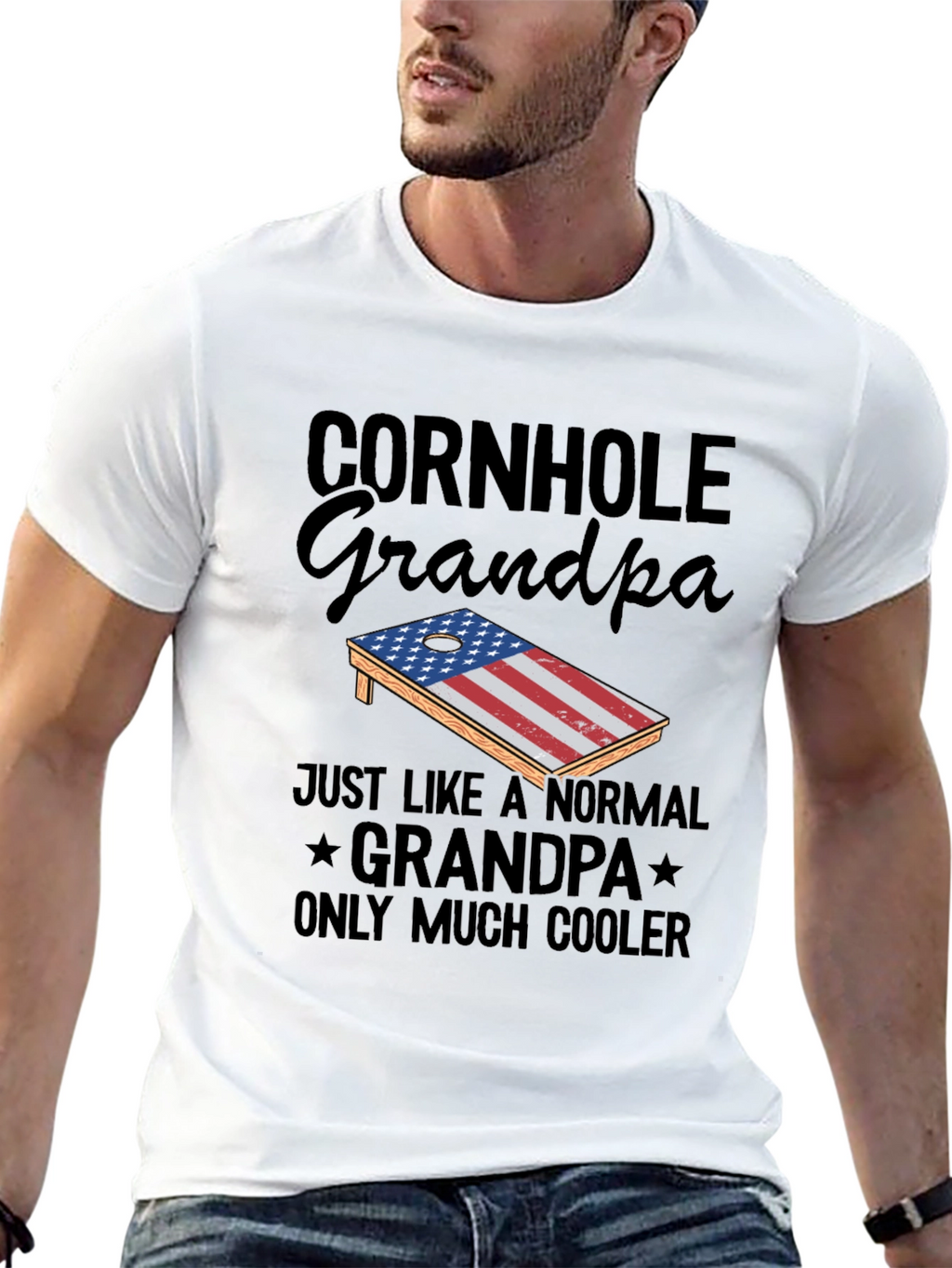 Cornhole Grandpa T-Shirt