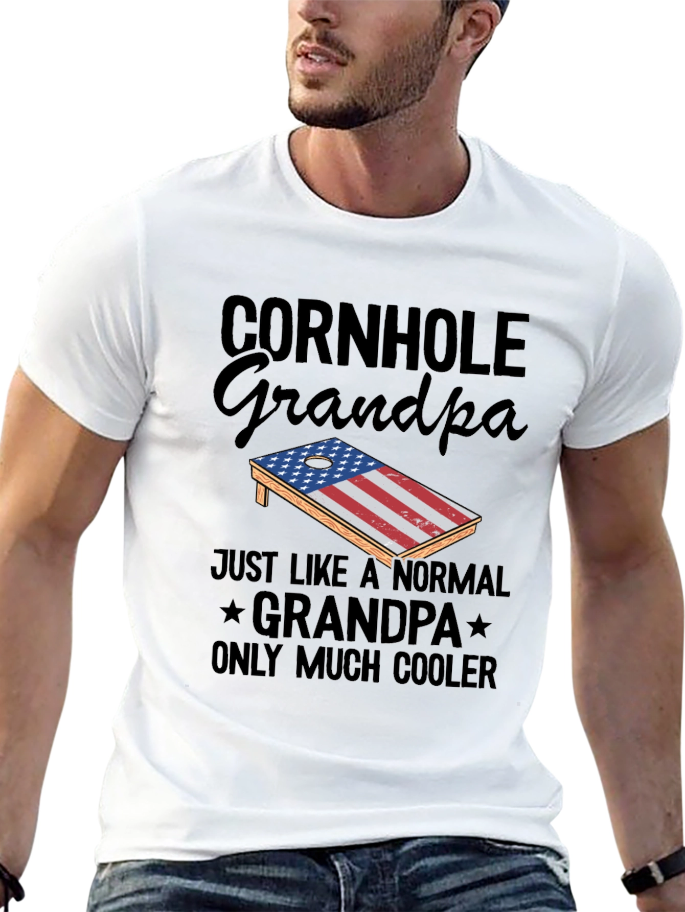 Cornhole Grandpa T-Shirt