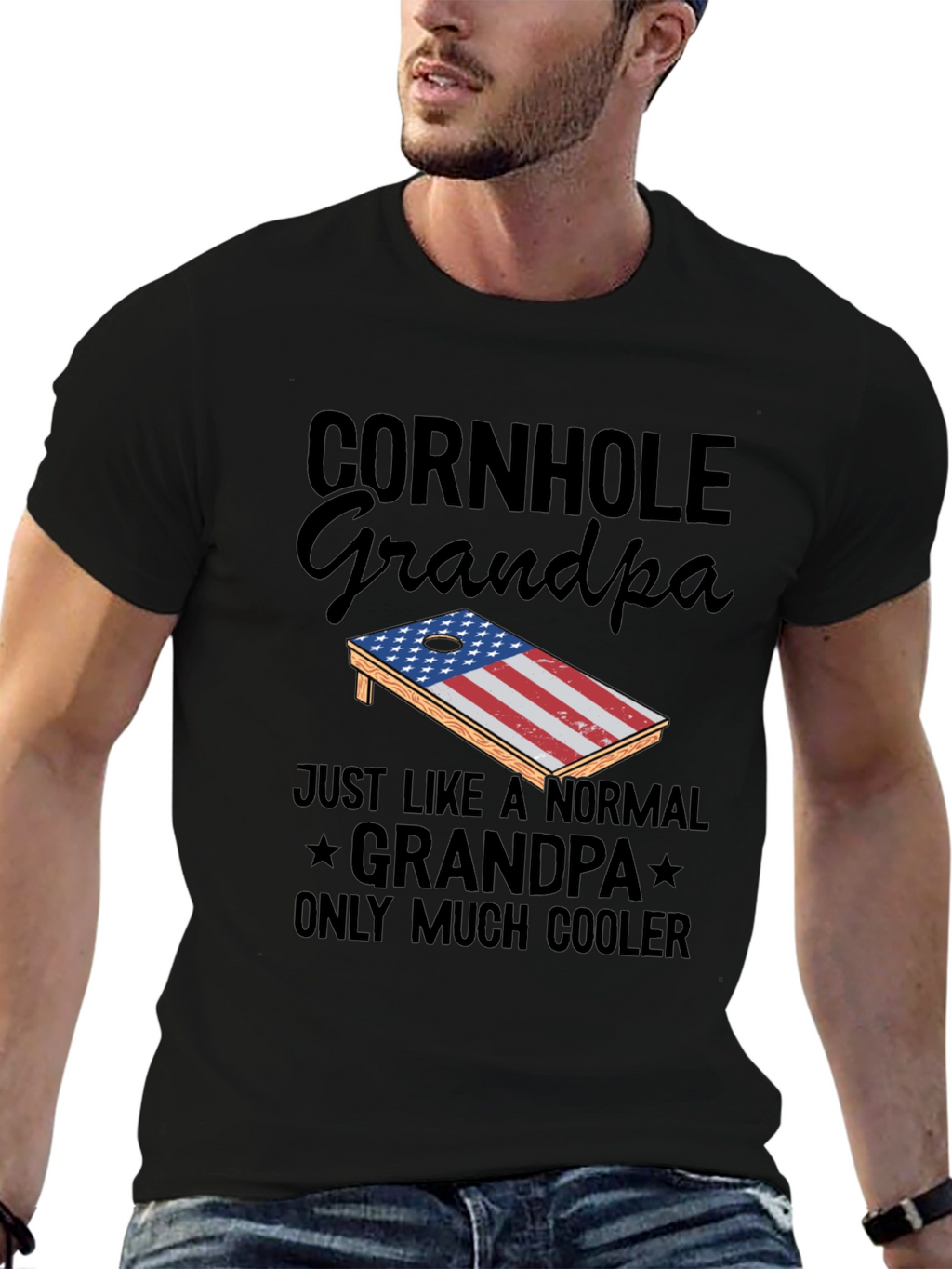 Cornhole Grandpa T-Shirt