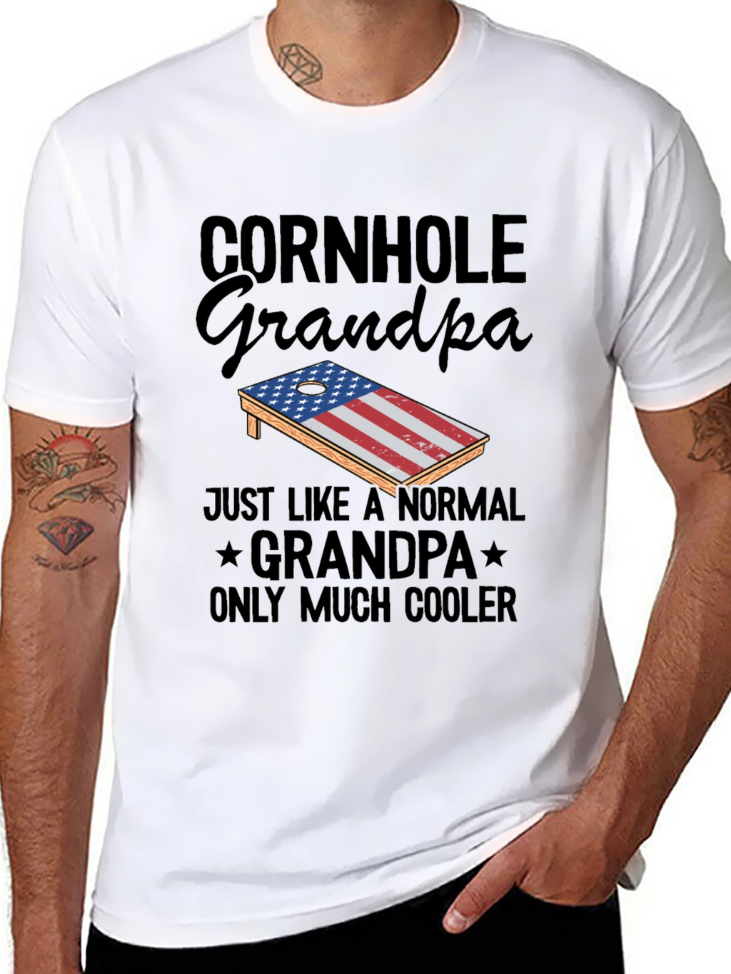 Cornhole Grandpa T-Shirt