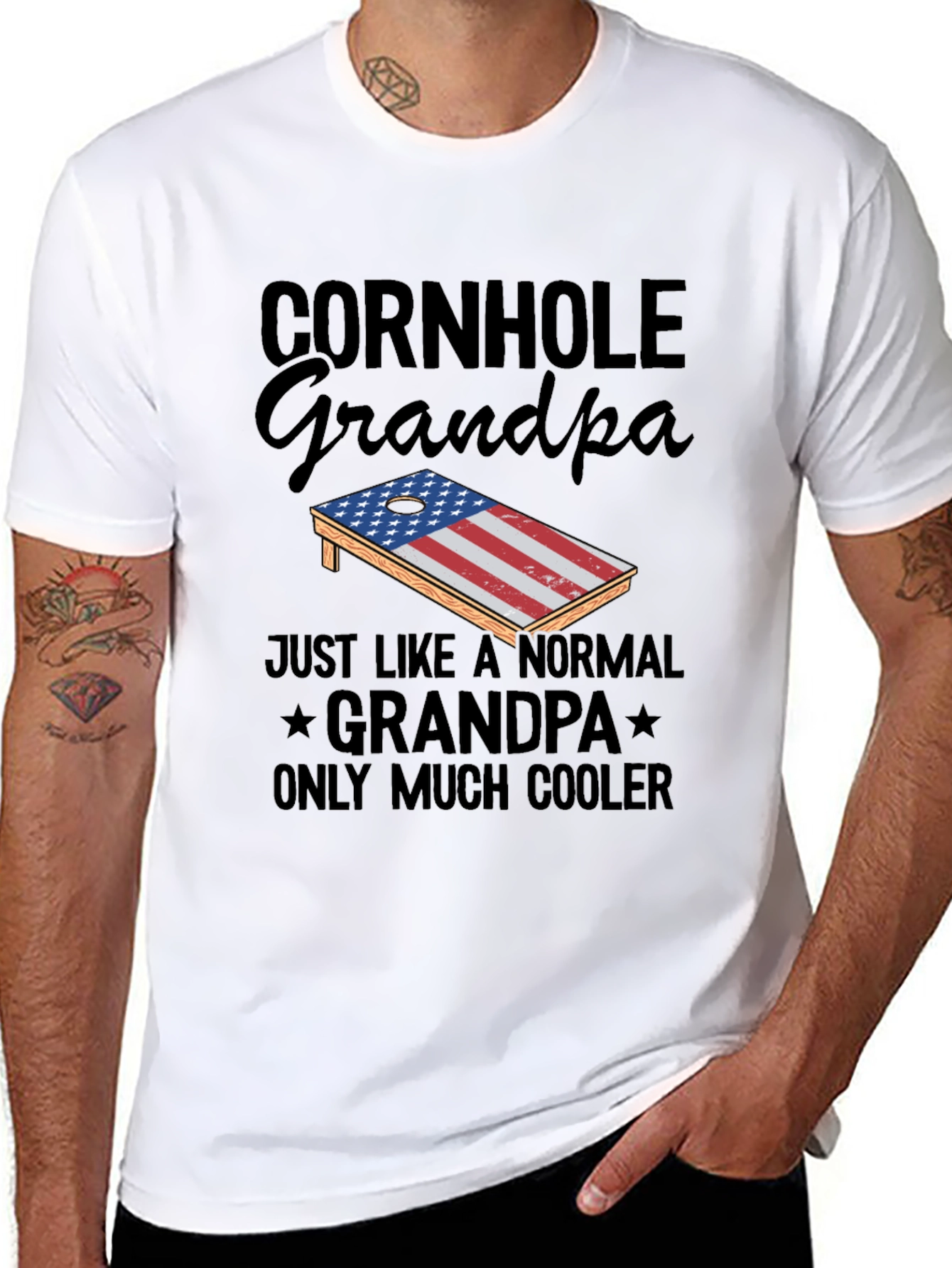 Cornhole Grandpa T-Shirt