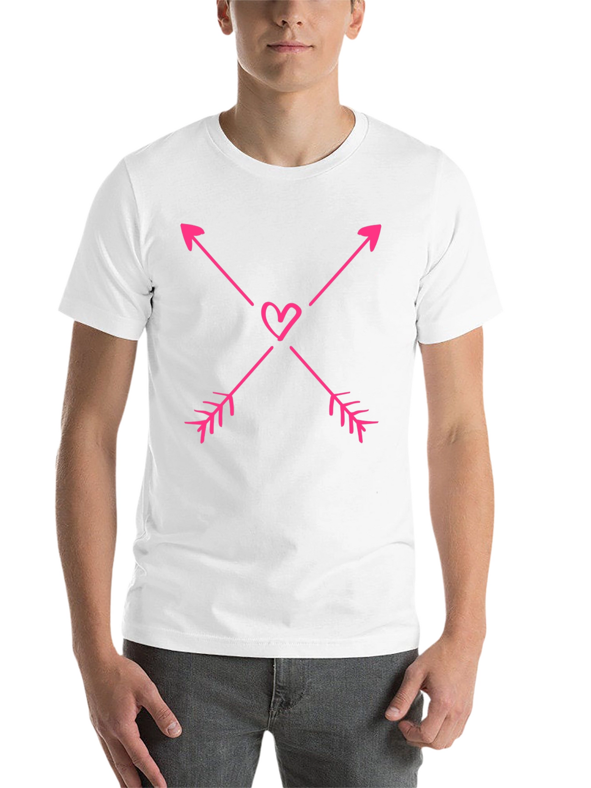 Heart Arrow Graphic Tee - Black