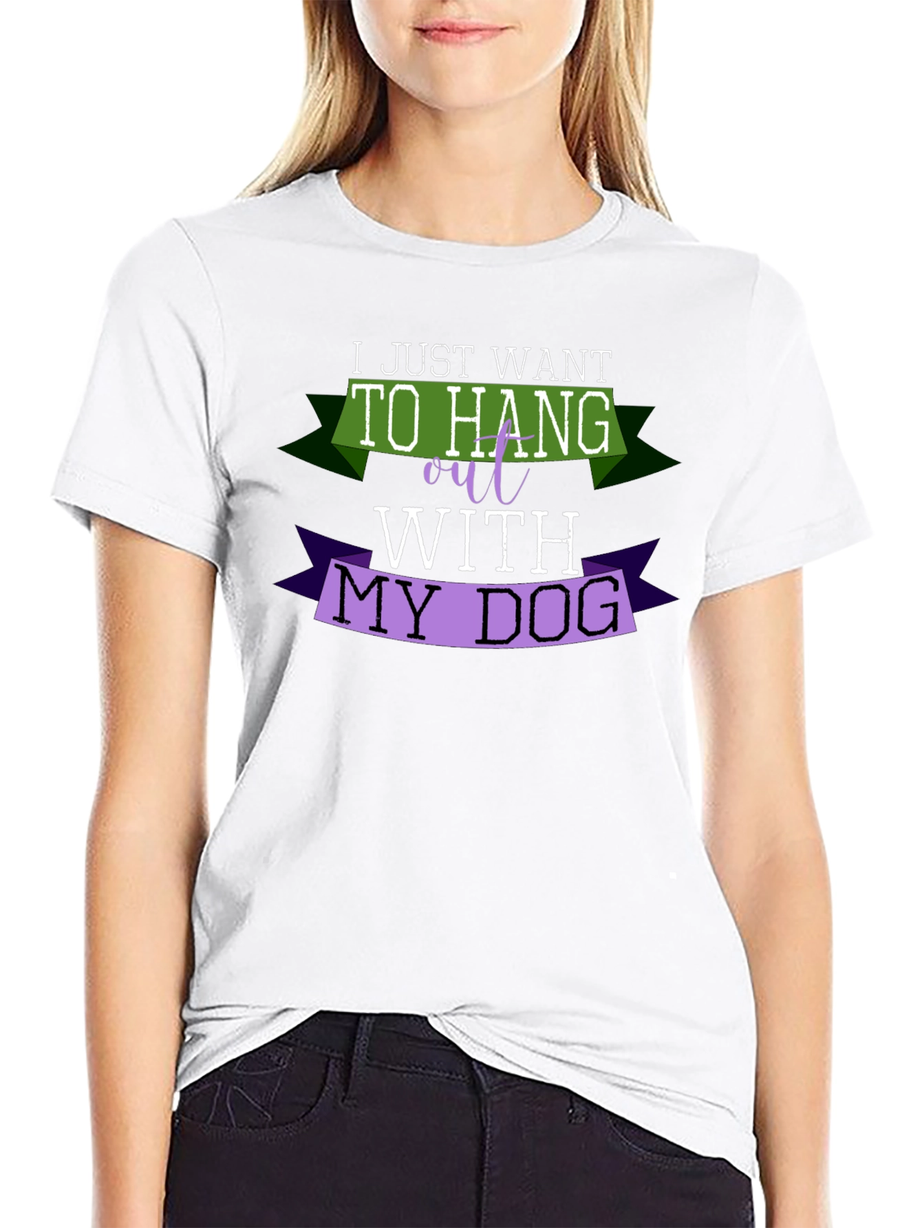 I Just Want to Hang Out with My Dog T-Shirt