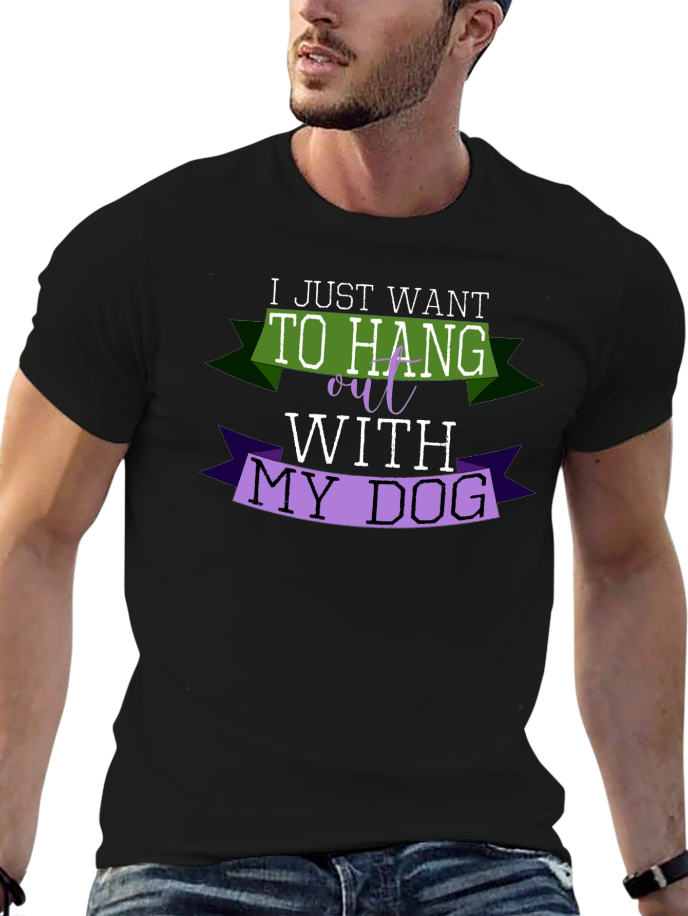 I Just Want to Hang Out with My Dog T-Shirt