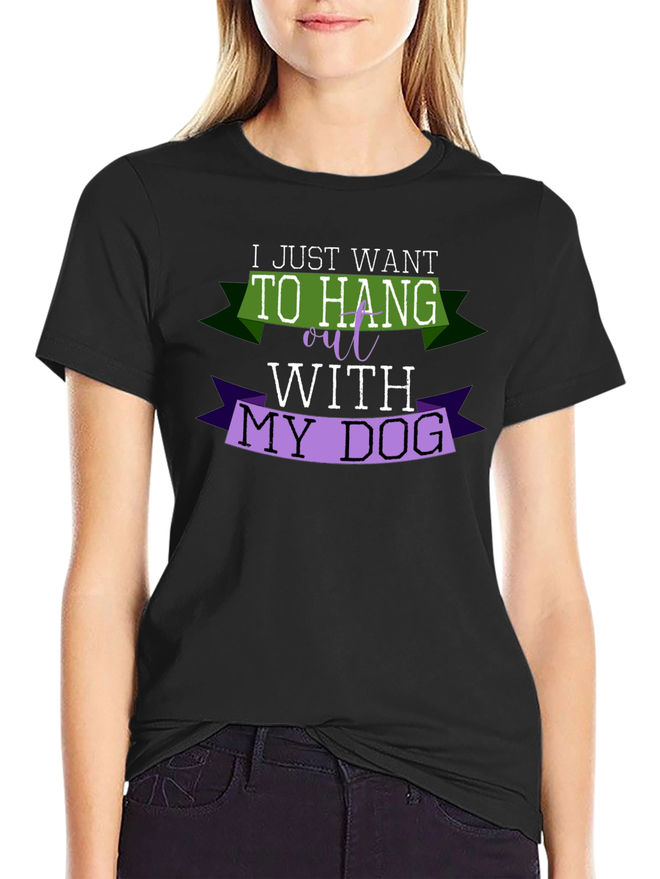 I Just Want to Hang Out with My Dog T-Shirt