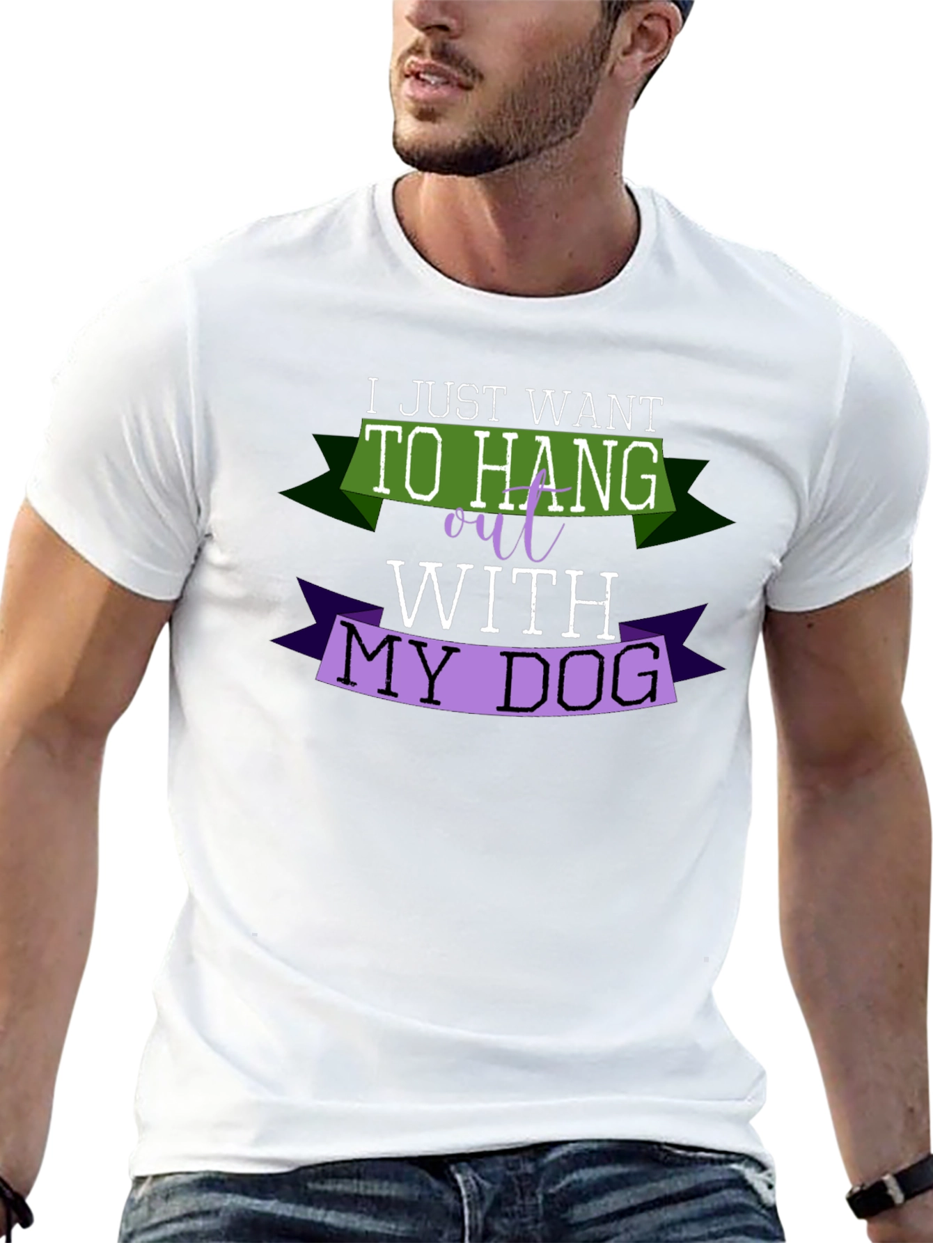 I Just Want to Hang Out with My Dog T-Shirt