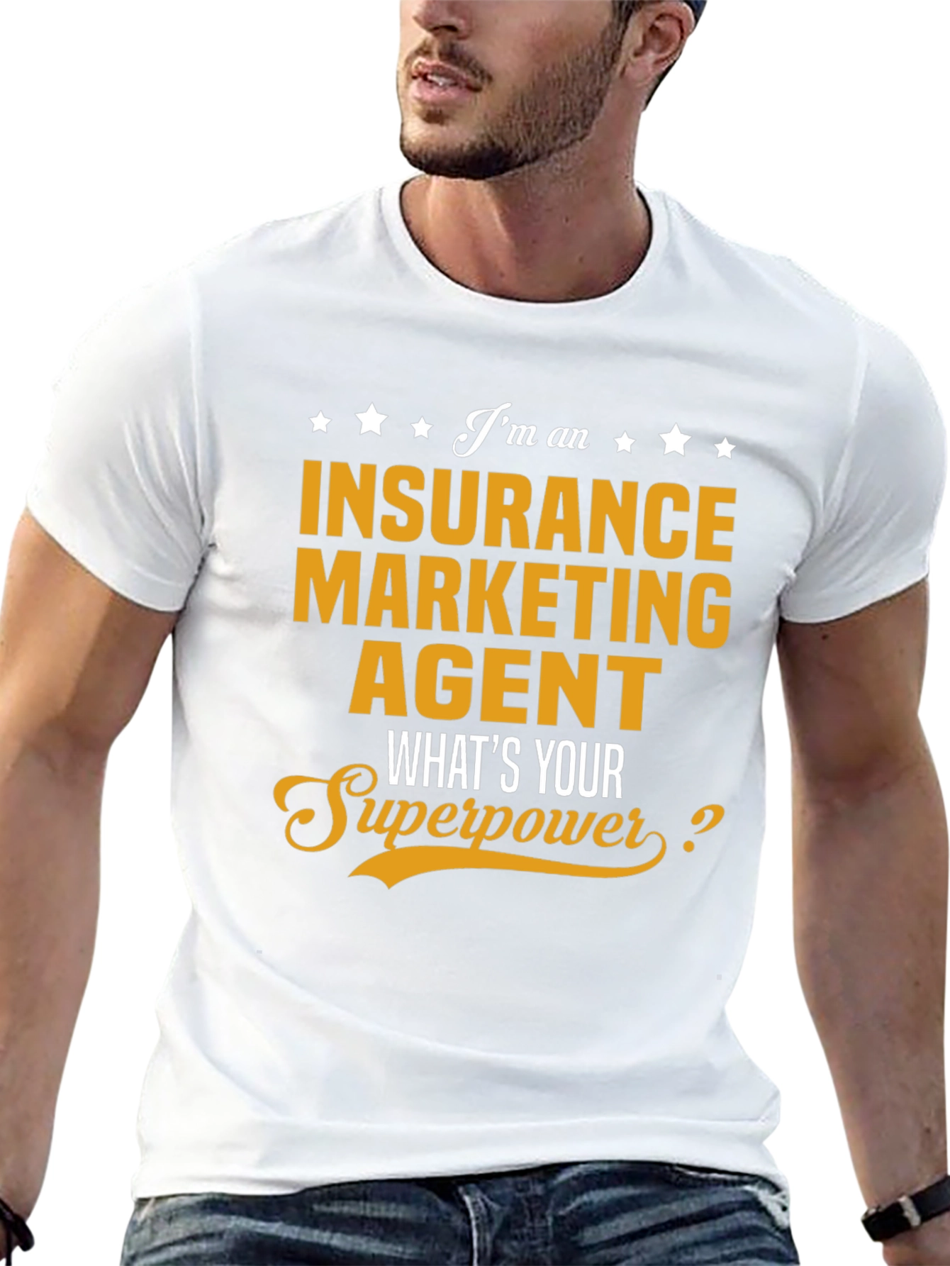 Insurance Marketing Agent T-Shirt: Whats Your Superpower?