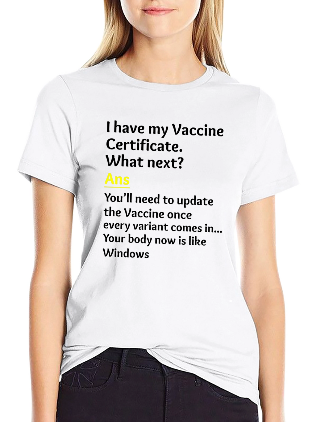 Vaccine Humor T-Shirt: Windows Update