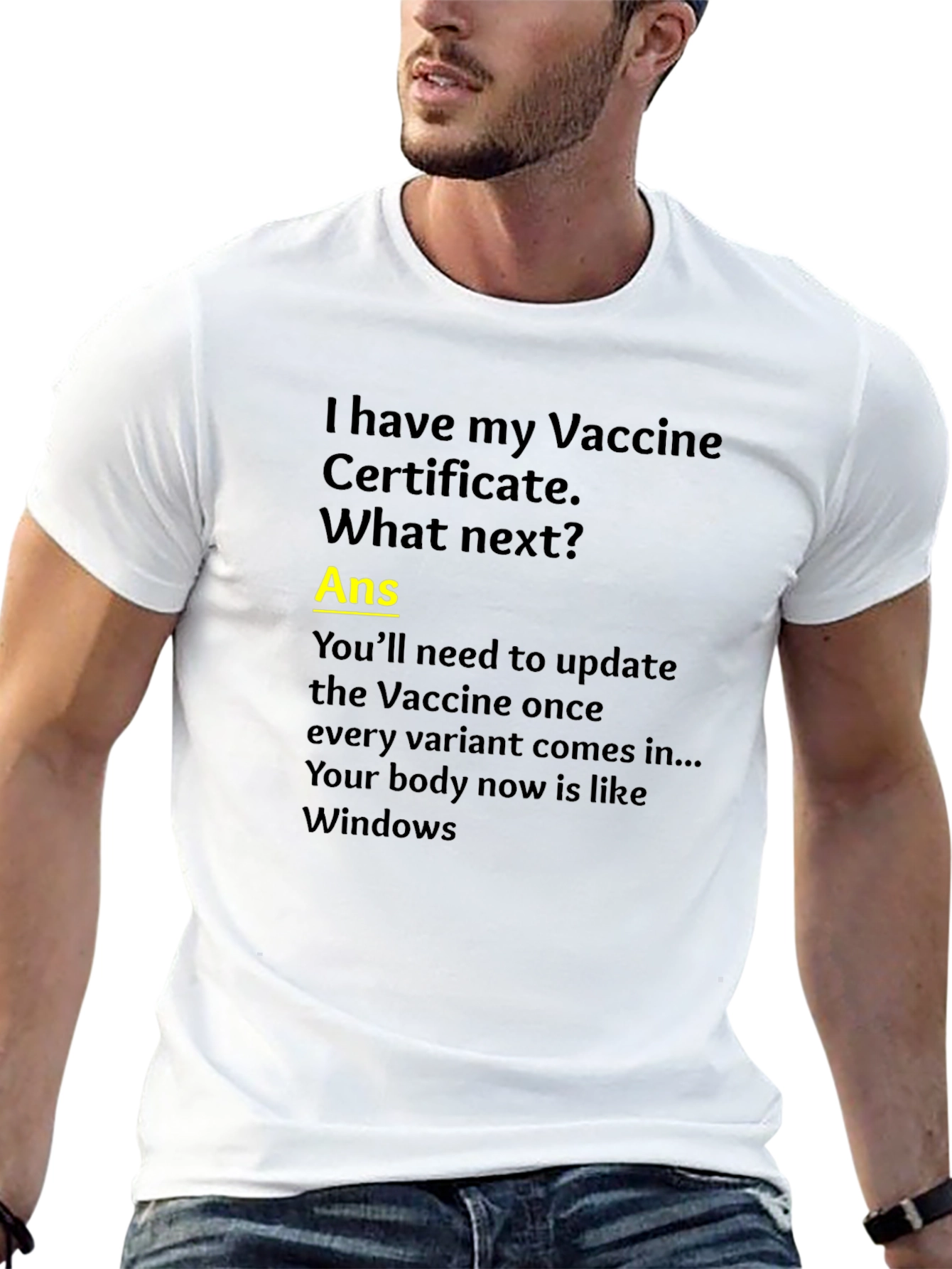 Vaccine Humor T-Shirt: Windows Update