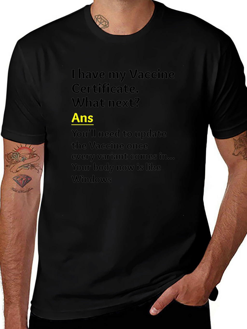 Vaccine Humor T-Shirt: Windows Update