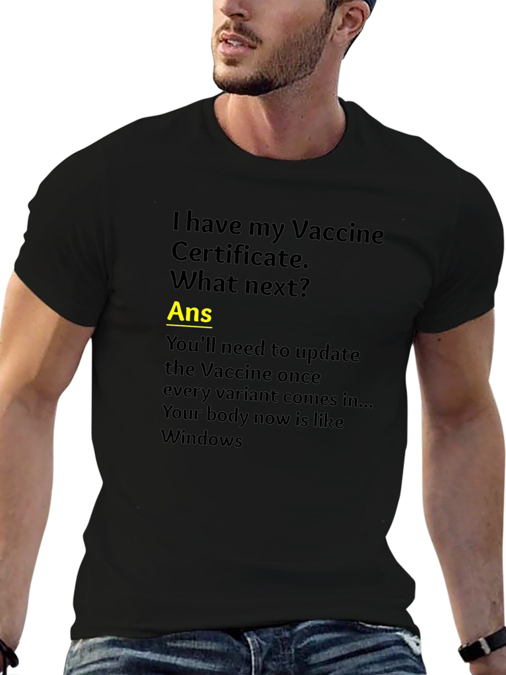 Vaccine Humor T-Shirt: Windows Update