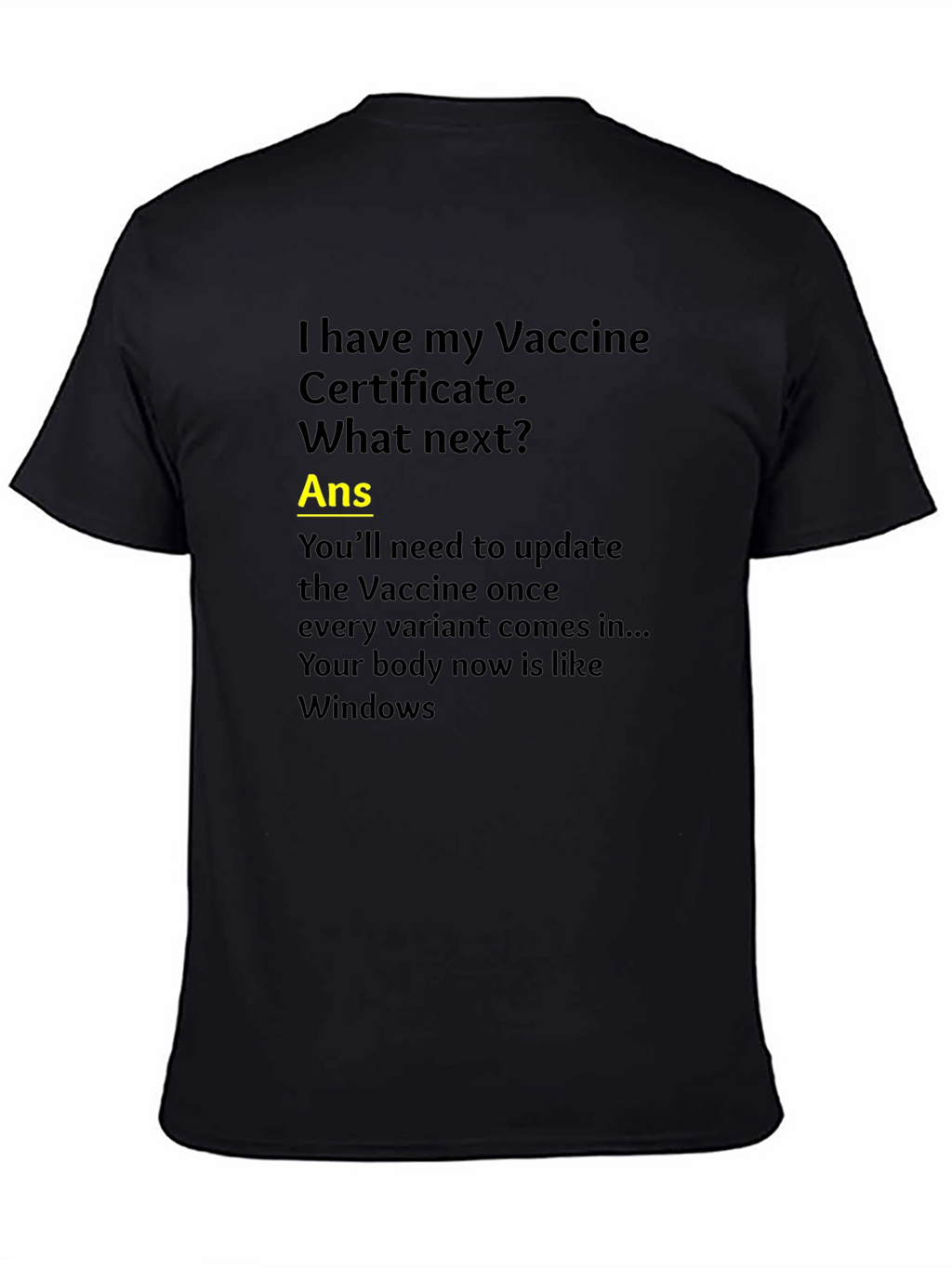 Vaccine Humor T-Shirt: Windows Update