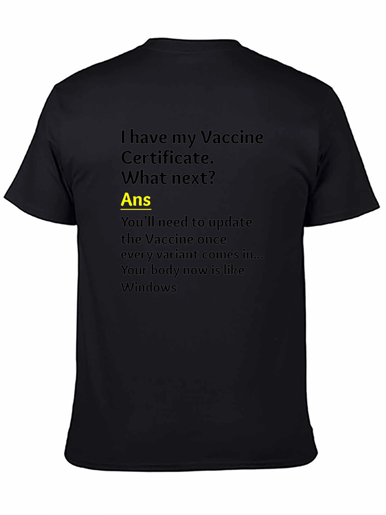 Vaccine Humor T-Shirt: Windows Update