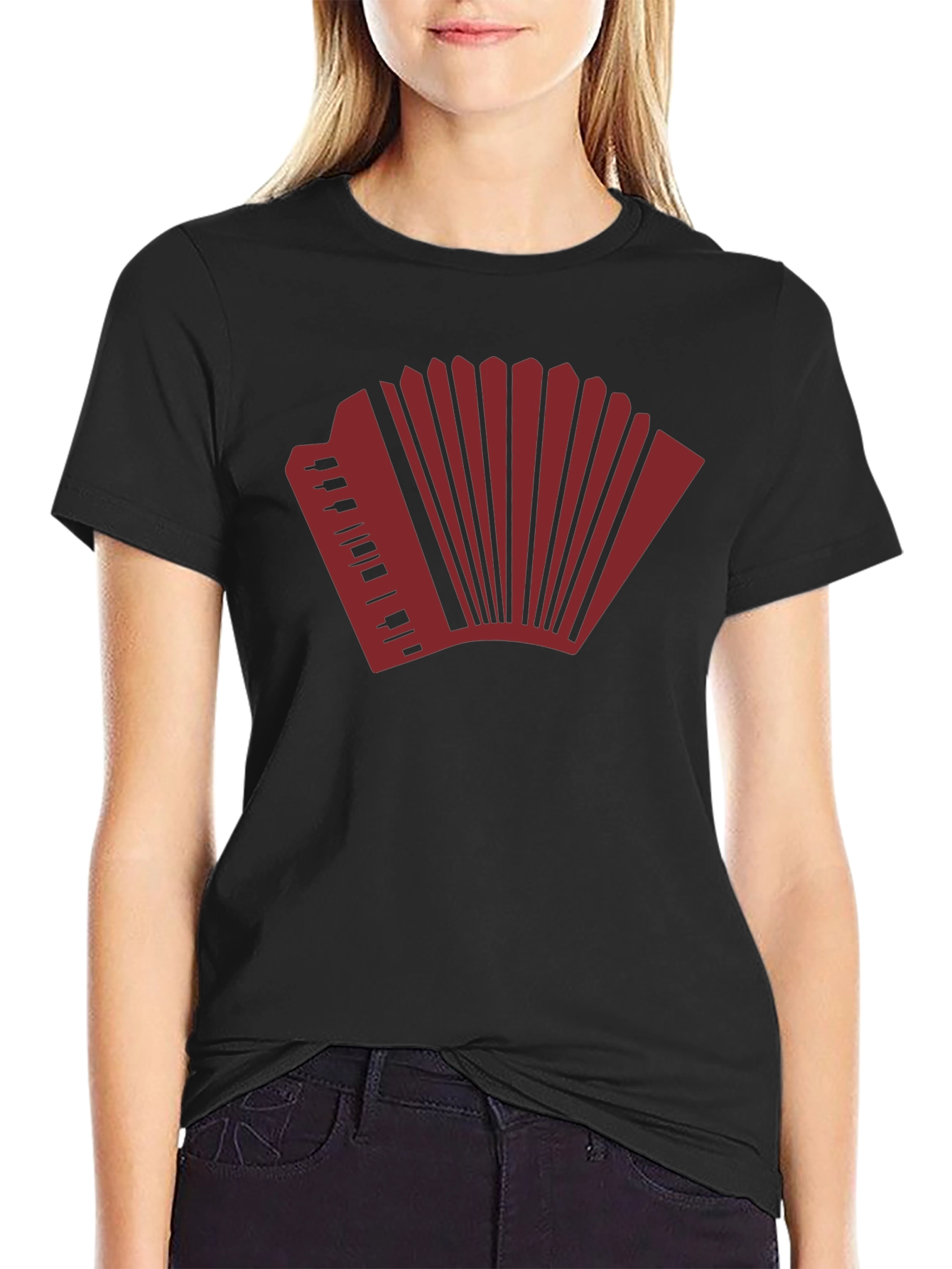 Accordion Graphic T-Shirt - Music Lover Tee