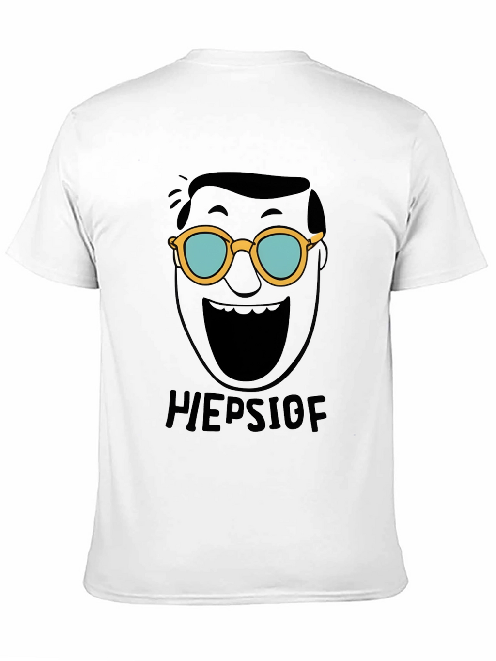 Heepslof Tee: Bold Graphic Print Black T-Shirt