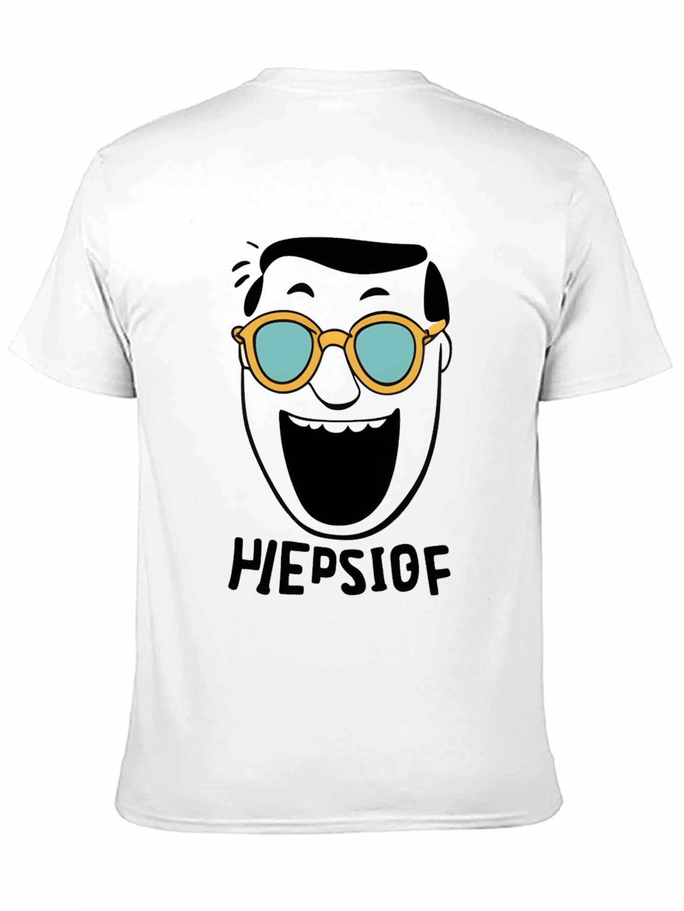 Heepslof Tee: Bold Graphic Print Black T-Shirt