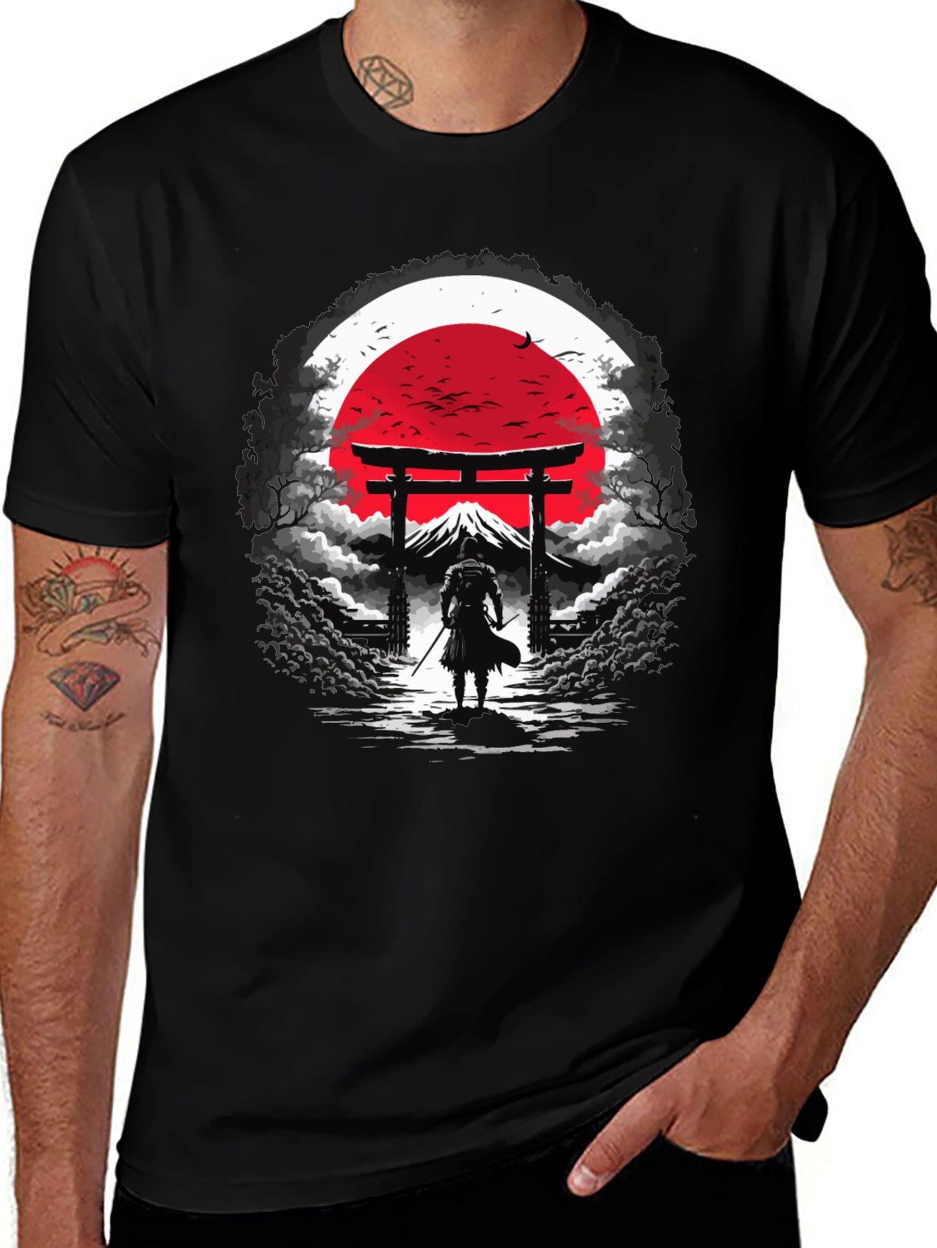 Samurai Graphic Tee - Japanese Art T-Shirt