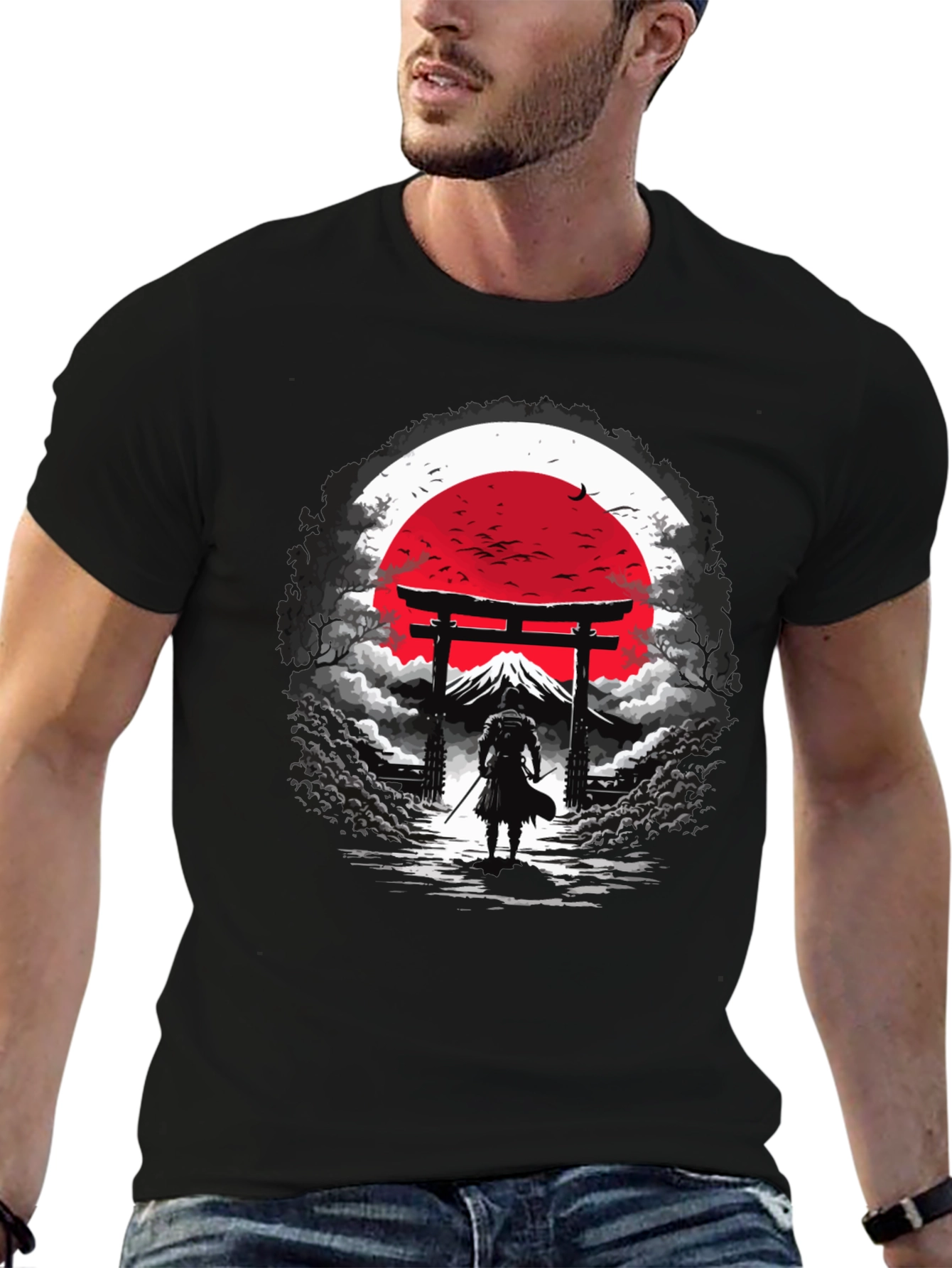 Samurai Graphic Tee - Japanese Art T-Shirt