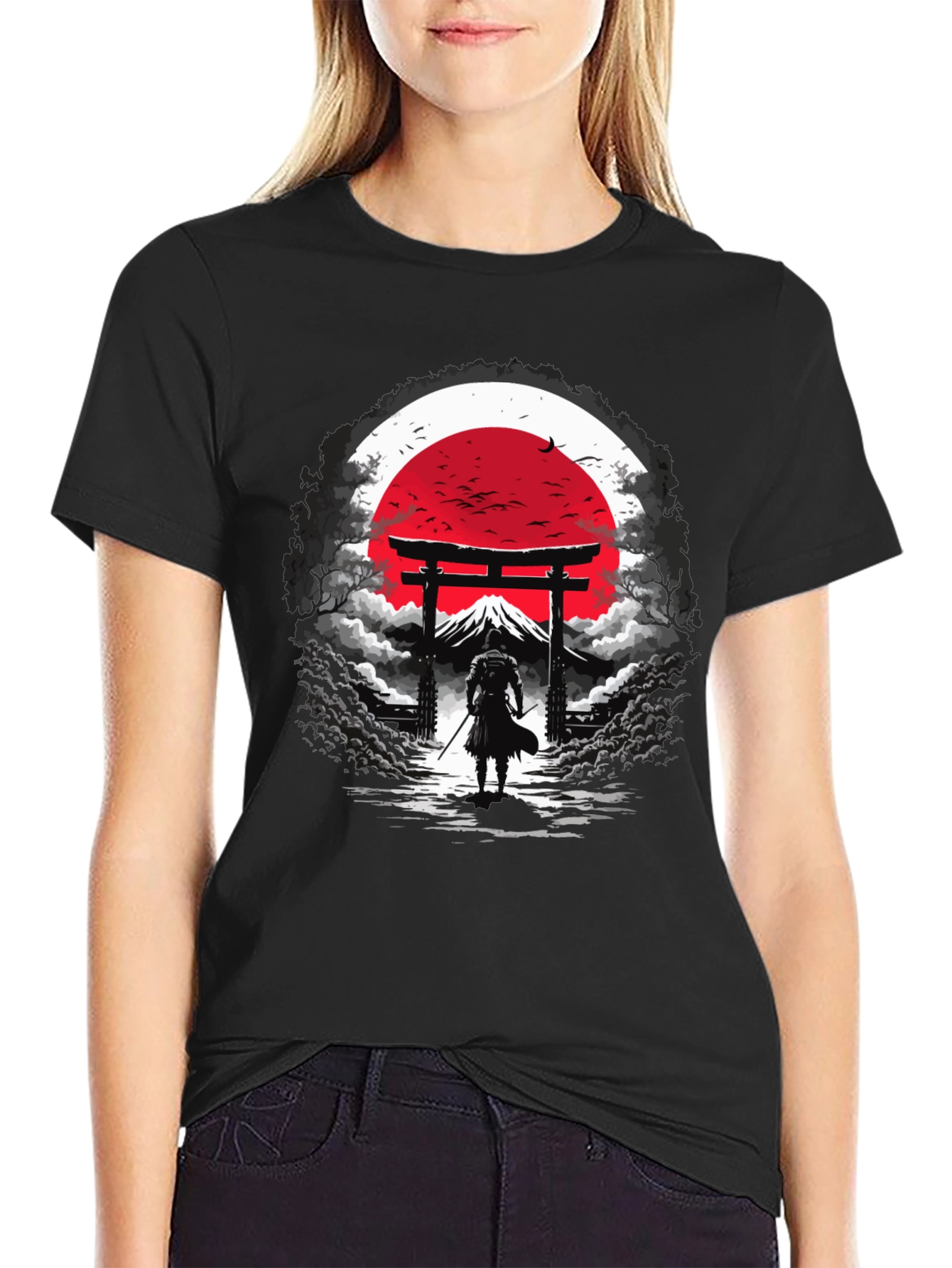 Samurai Graphic Tee - Japanese Art T-Shirt
