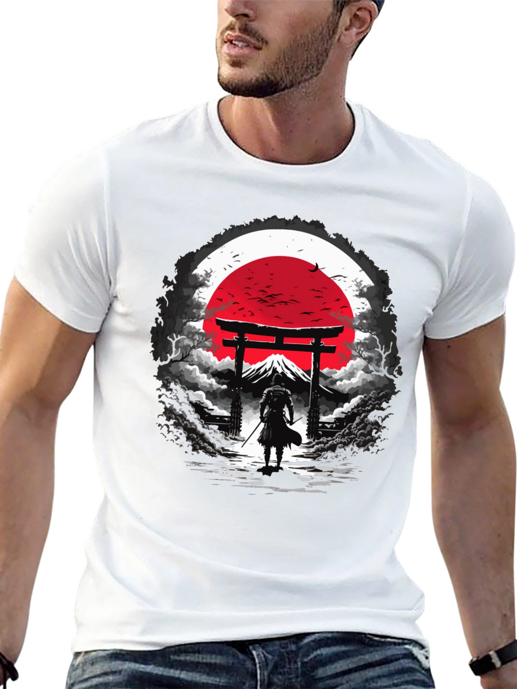 Samurai Graphic Tee - Japanese Art T-Shirt