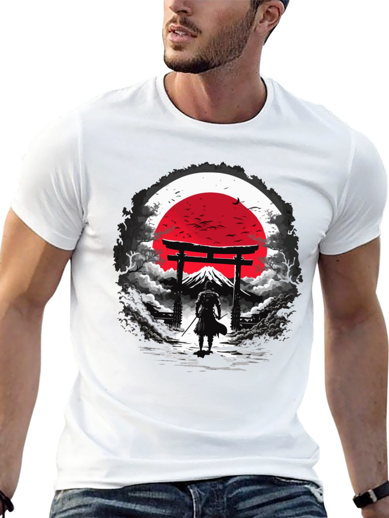 Samurai Graphic Tee - Japanese Art T-Shirt