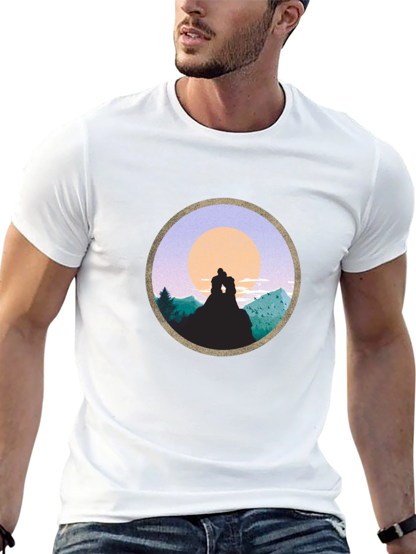 Romantic Sunset Mountain T-Shirt