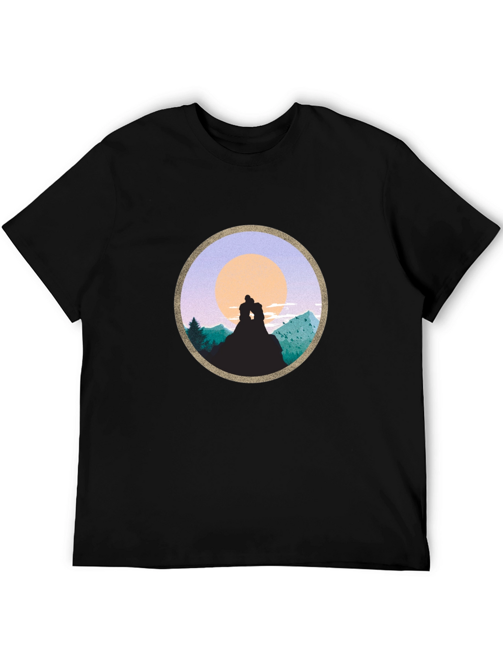 Romantic Sunset Mountain T-Shirt