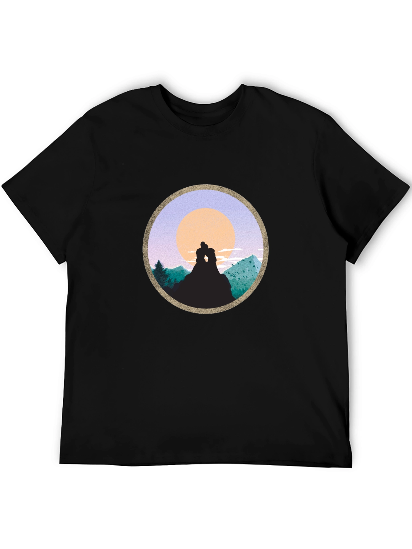 Romantic Sunset Mountain T-Shirt